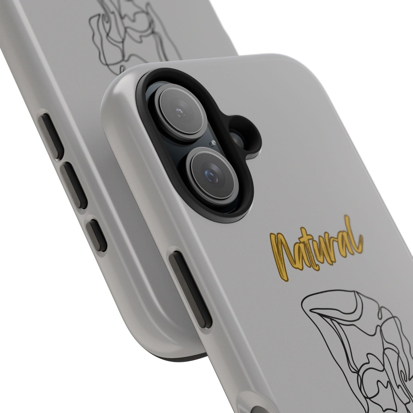 Natural Woman Flexible (BL)Tough Phone Cases LIGHT GREY