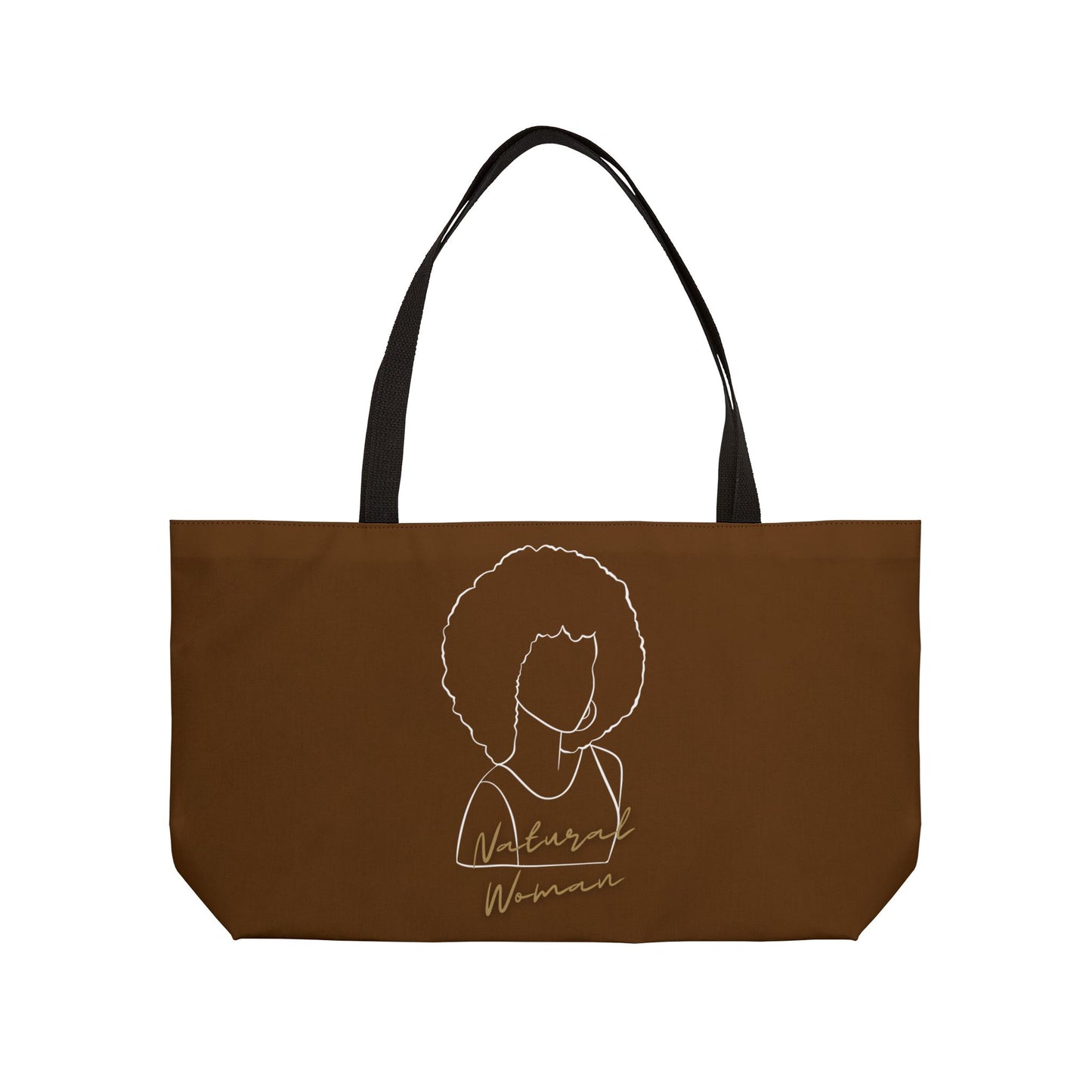 Natural Woman Afro (WL) Weekender Tote Bag BROWN