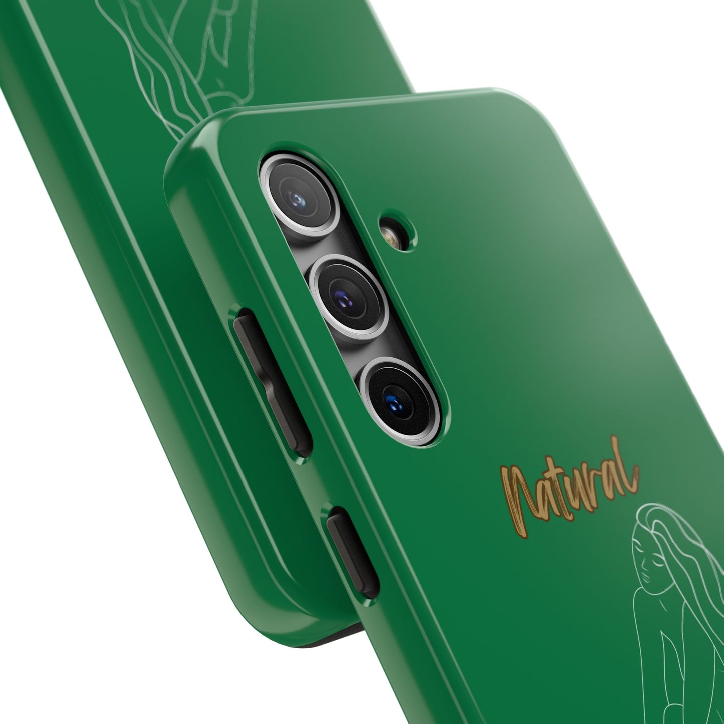 Natural Woman Beauty (WL) Tough Phone Cases DARK GREEN