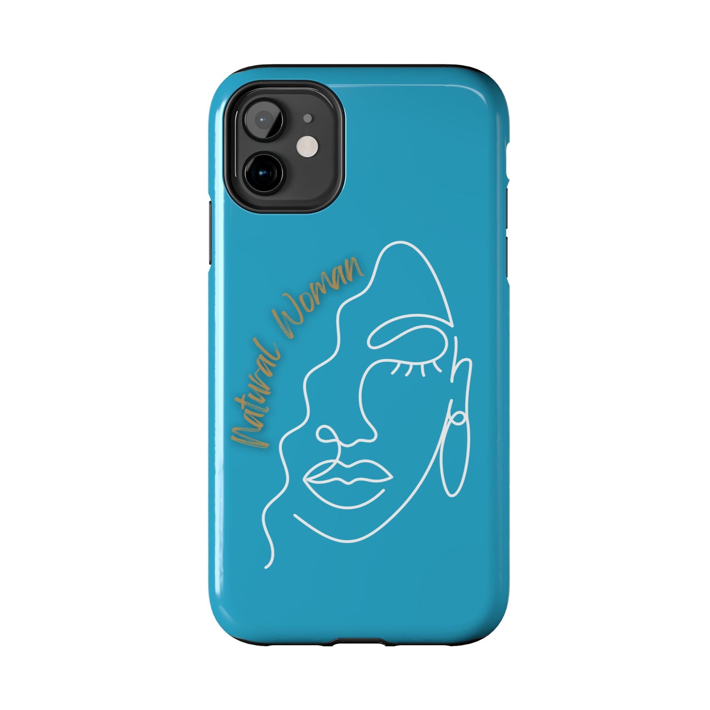 Natural Woman Half Face (WL)Tough Phone Case TURQUOISE