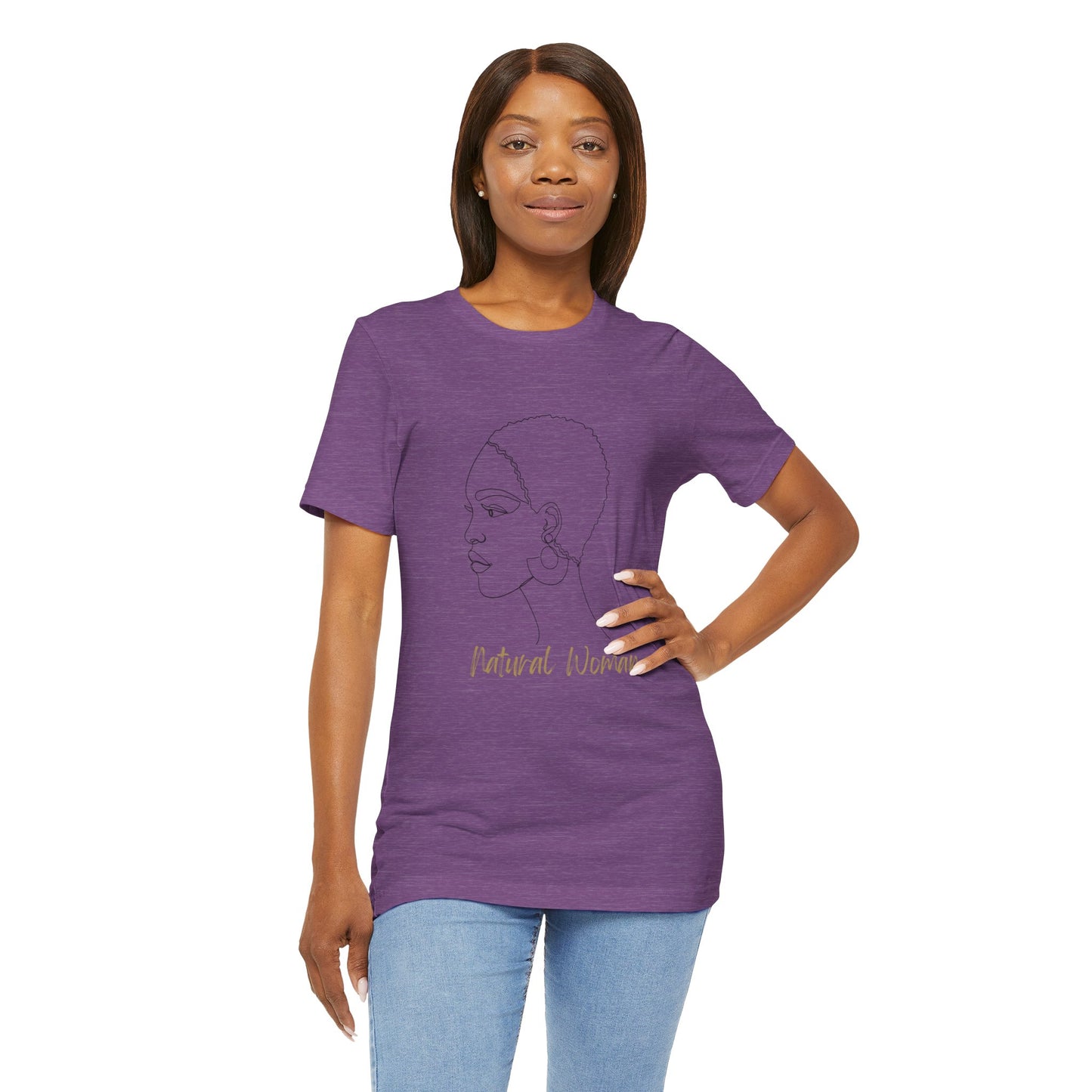 NATURAL WOMAN Finger Waves (BL) Short Sleeve T-Shirt