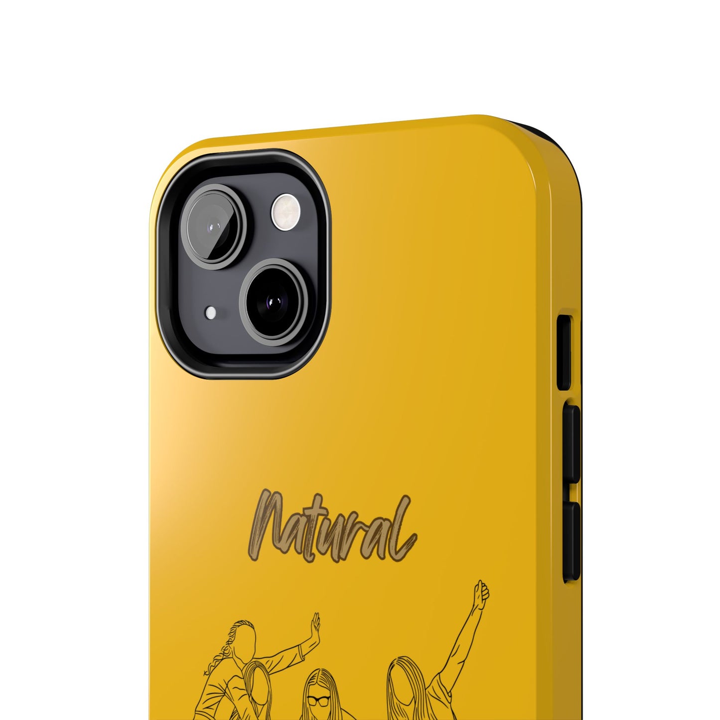 Natural Woman Piggy Back (BL)Tough Phone Cases YELLOW