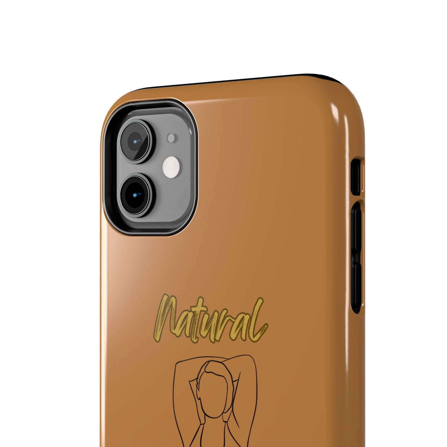 Natural Woman I Love Me (BL)Tough Phone Cases LIGHT BROWN