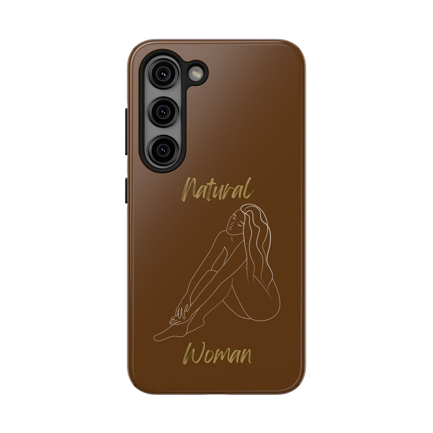 Natural Woman Beauty (WL) Tough Phone Cases BROWN
