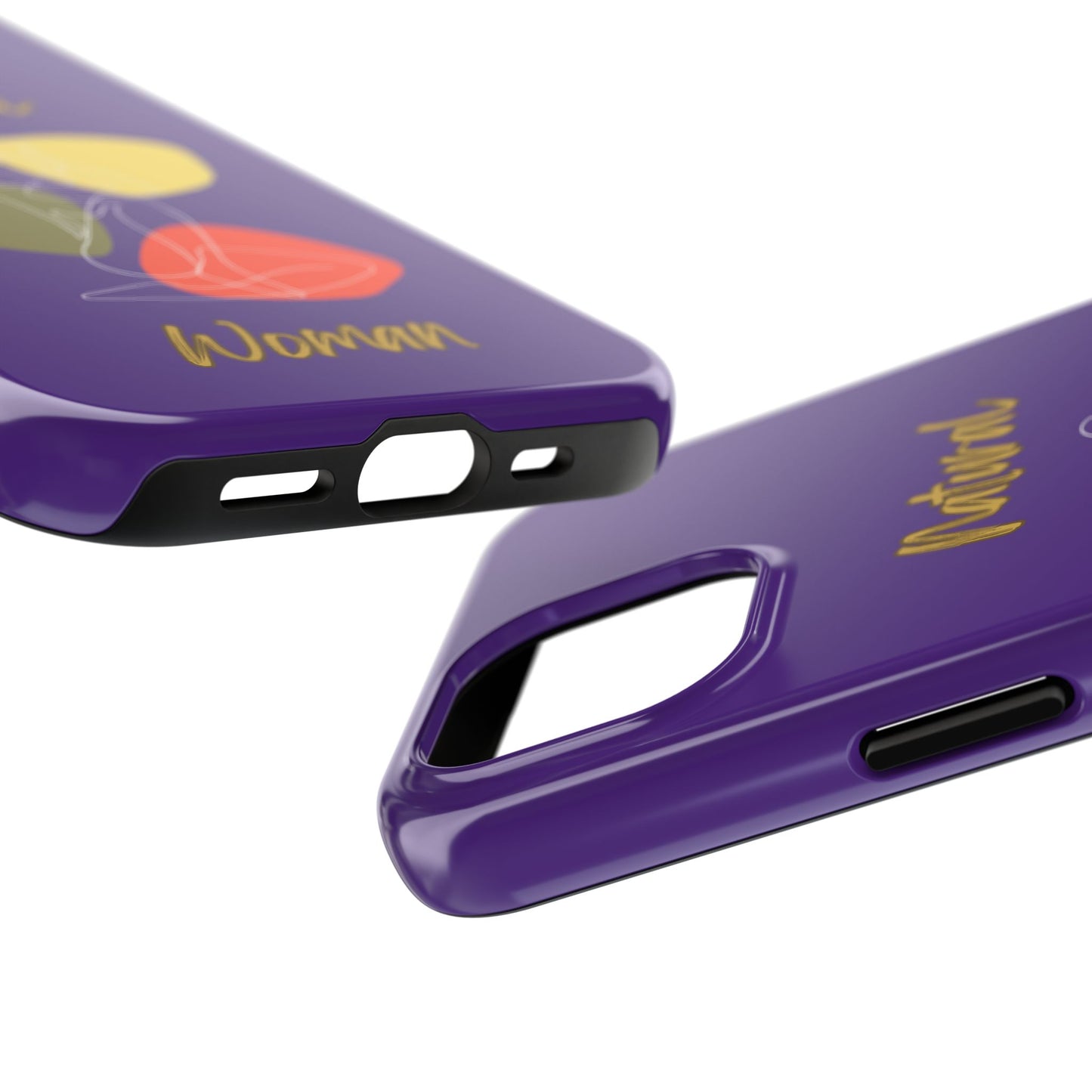 Natural Woman Colorful Pose (WL)Tough Phone Cases PURPLE