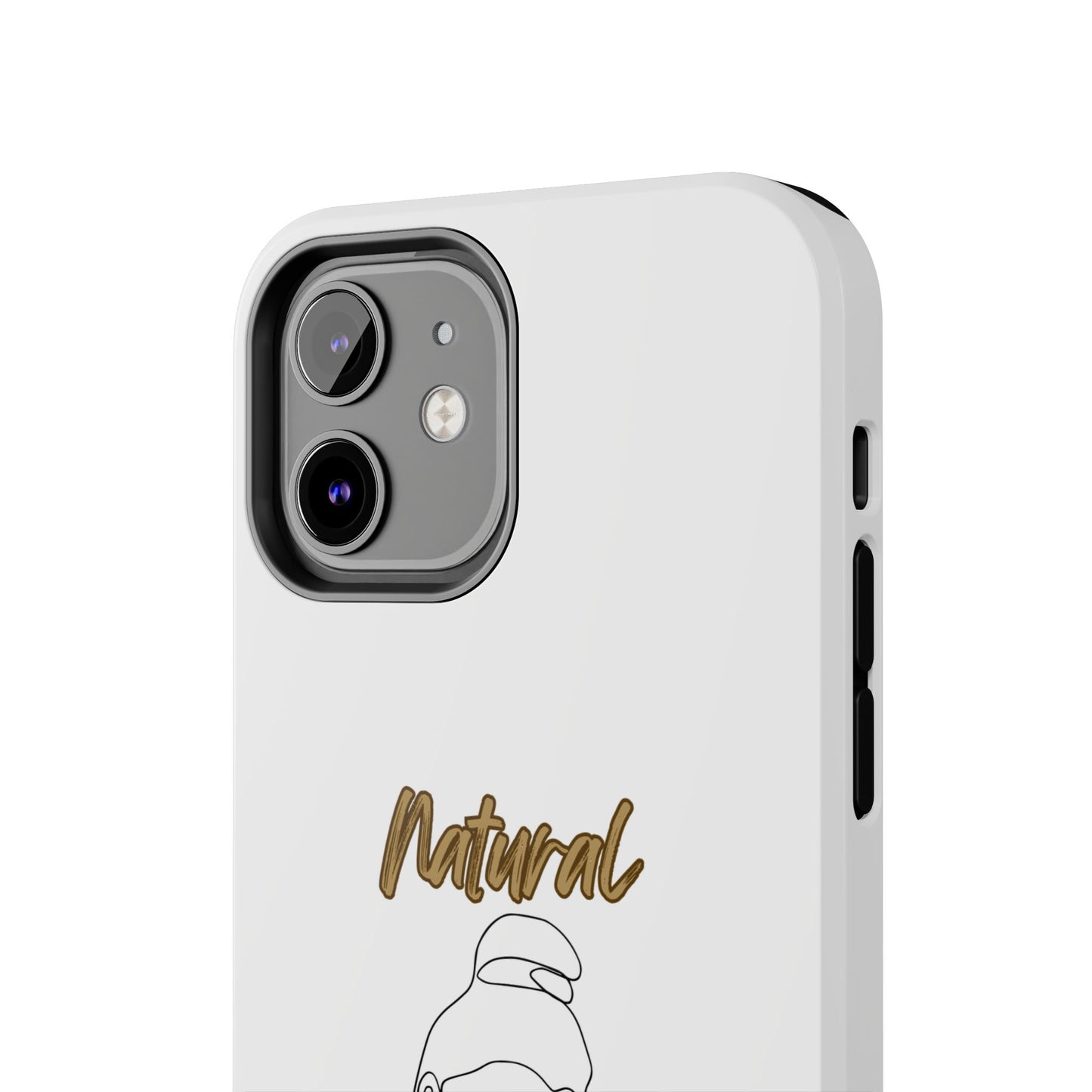 Natural Woman Sassy Bun (BL) Tough Phone Cases WHITE