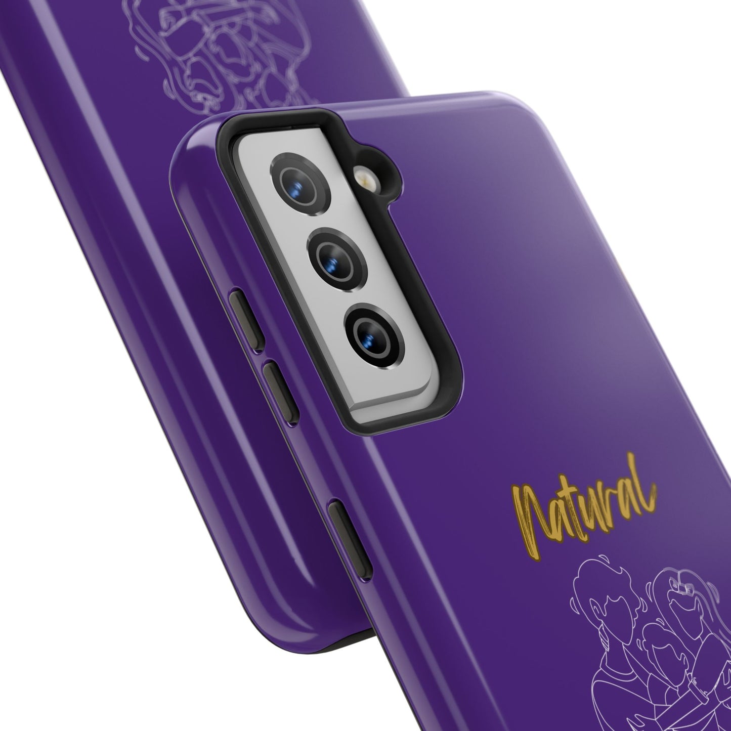 Natural Woman Bear Hugs (WL) Tough Phone Cases PURPLE