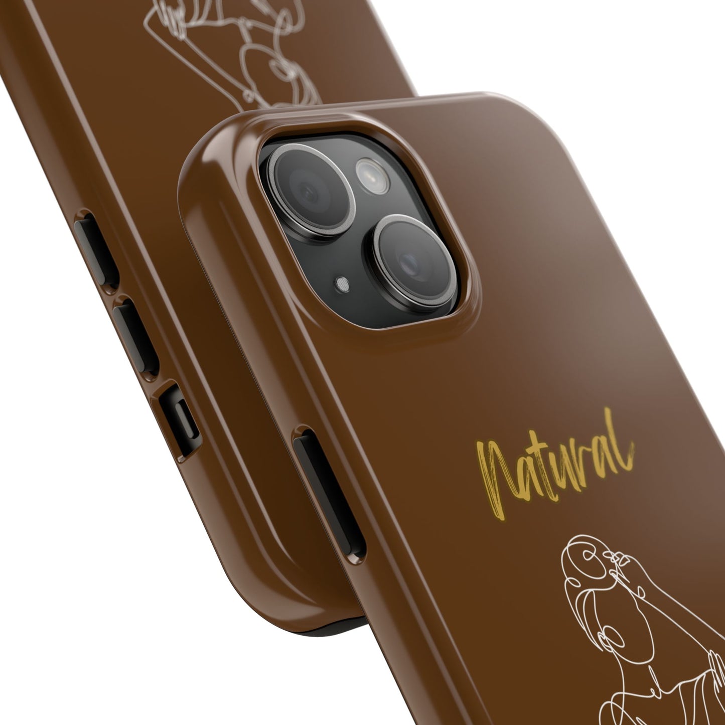 Natural Woman Style (WL)Tough Phone Cases BROWN