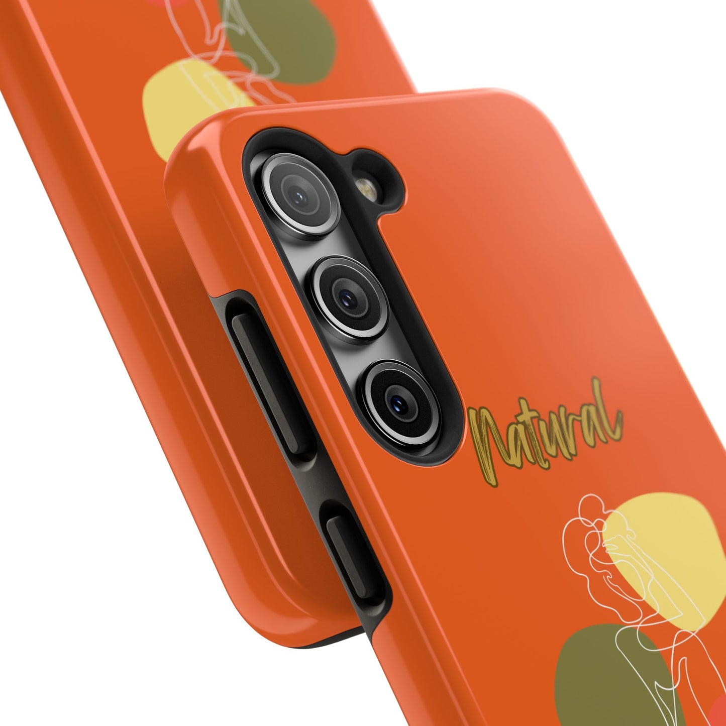 Natural Woman Colorful Pose (WL)Tough Phone Cases ORANGE