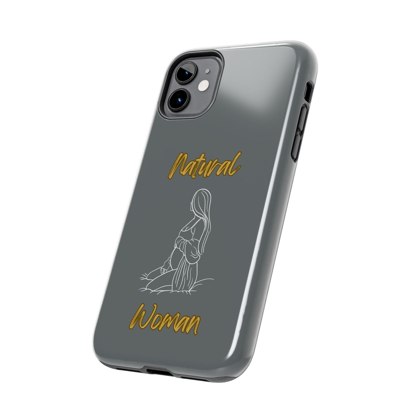 Natural Woman Expecting (WL)Tough Phone Cases DARK GREY