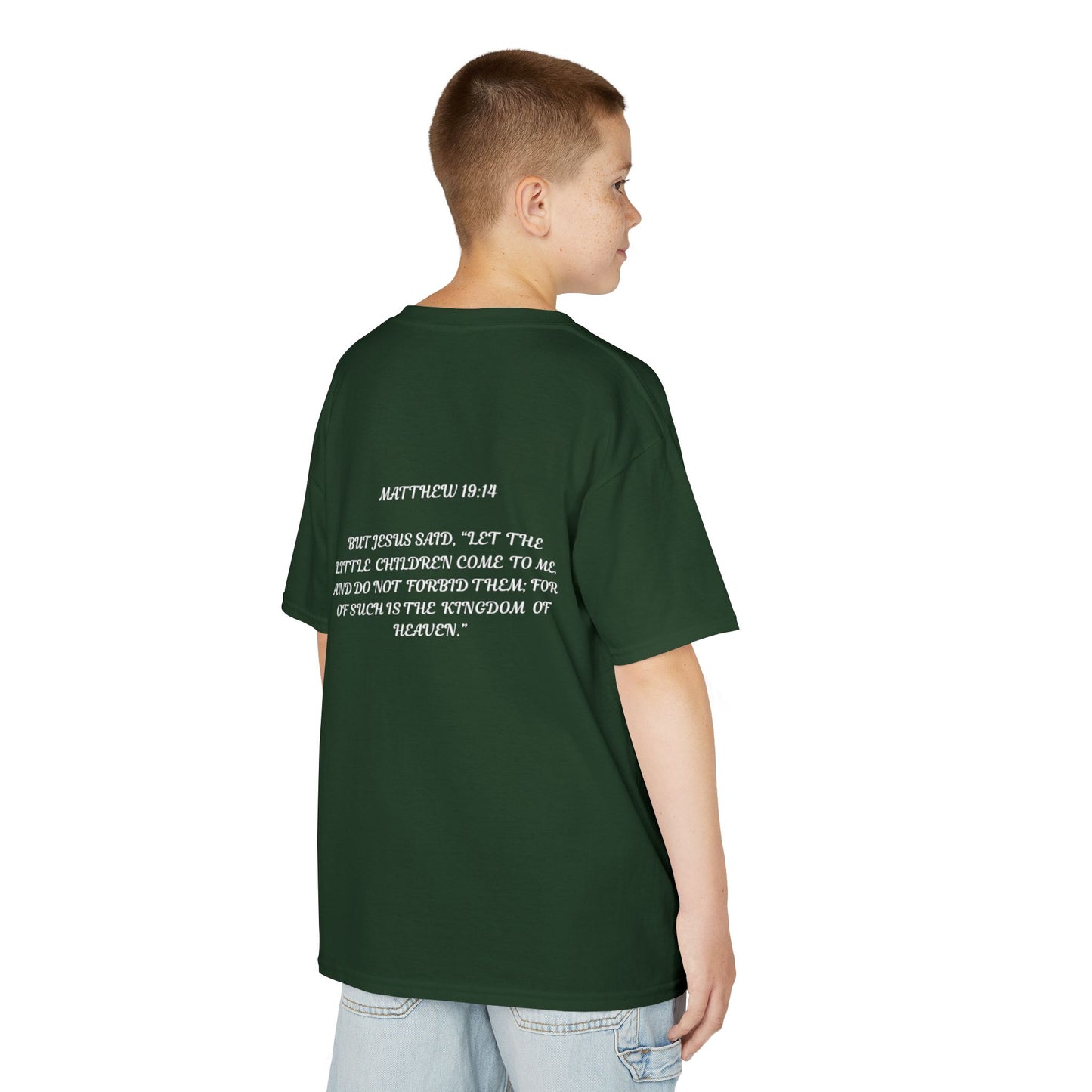 Children of the King Inspirational Kids Cotton T-Shirt (BL)