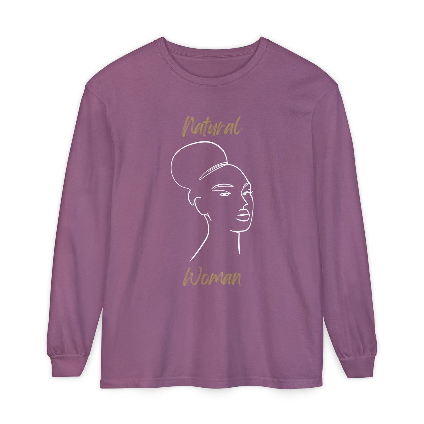 Natural Woman Hair Up (WL) Long Sleeve T-Shirt