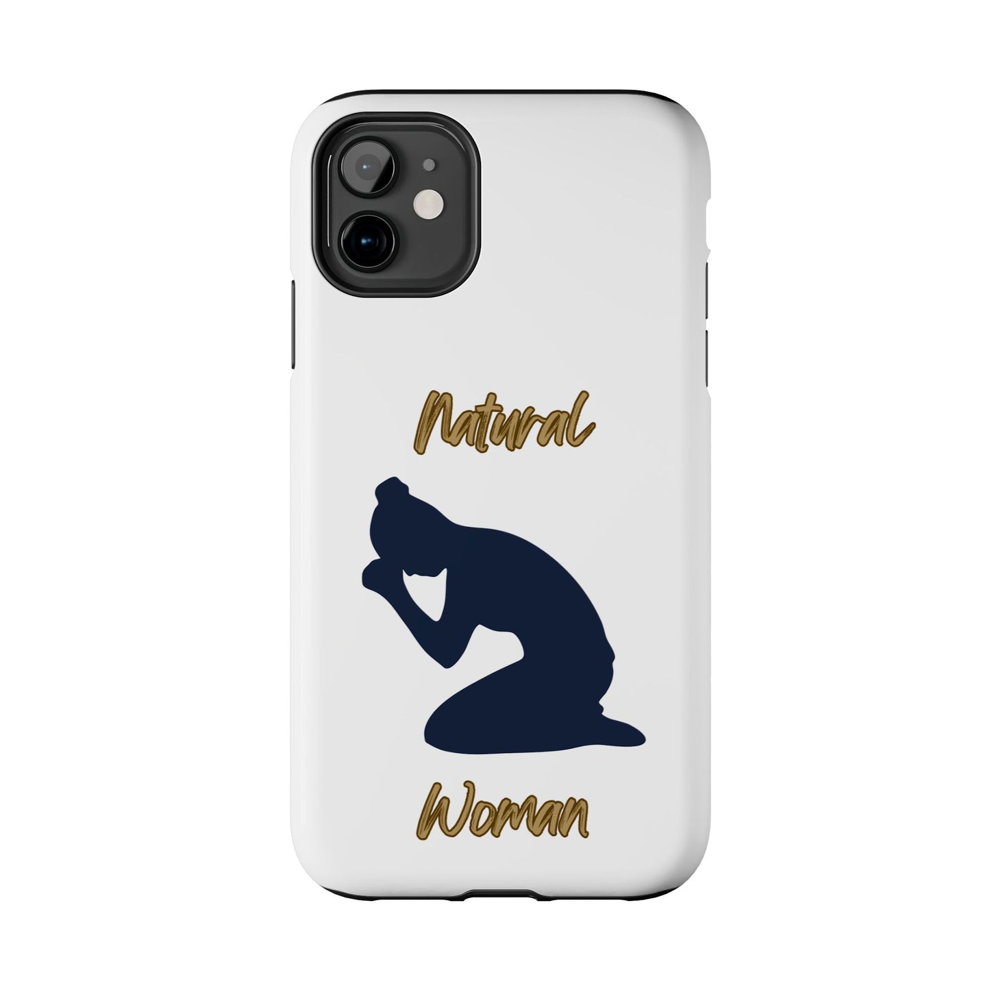 Natural Woman Pray (BL)Tough Phone Cases WHITE