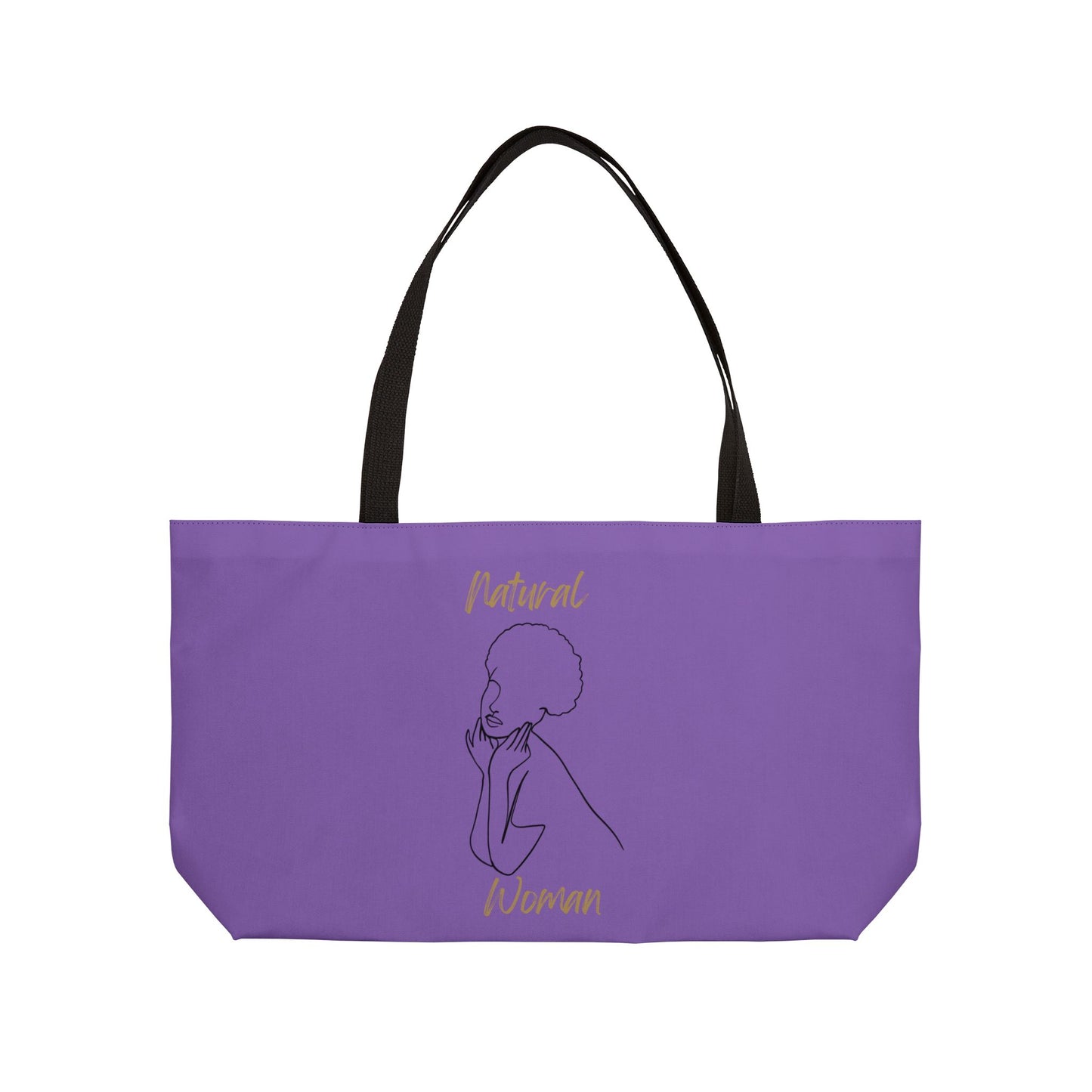 Natural Woman Cute Afro (BL) Weekender Tote Bag LIGHT PURPLE