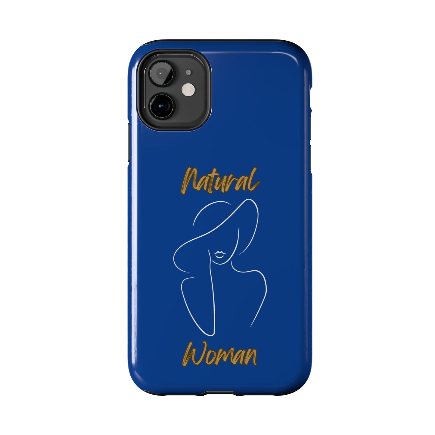 Natural Woman Sun Hat (WL) Tough Phone Cases DARK BLUE