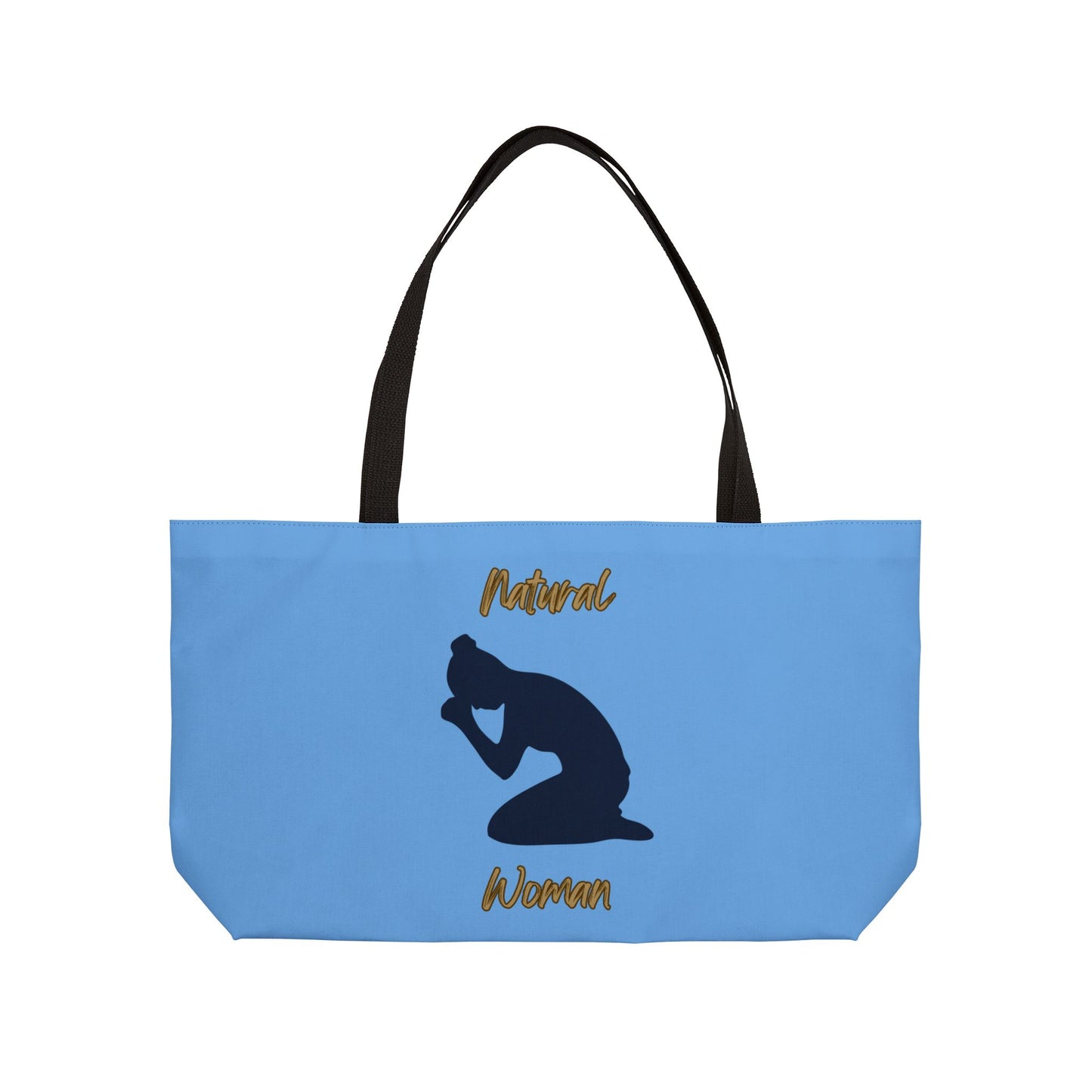 Natural Woman Pray (BL) Weekender Tote Bag LIGHT BLUE