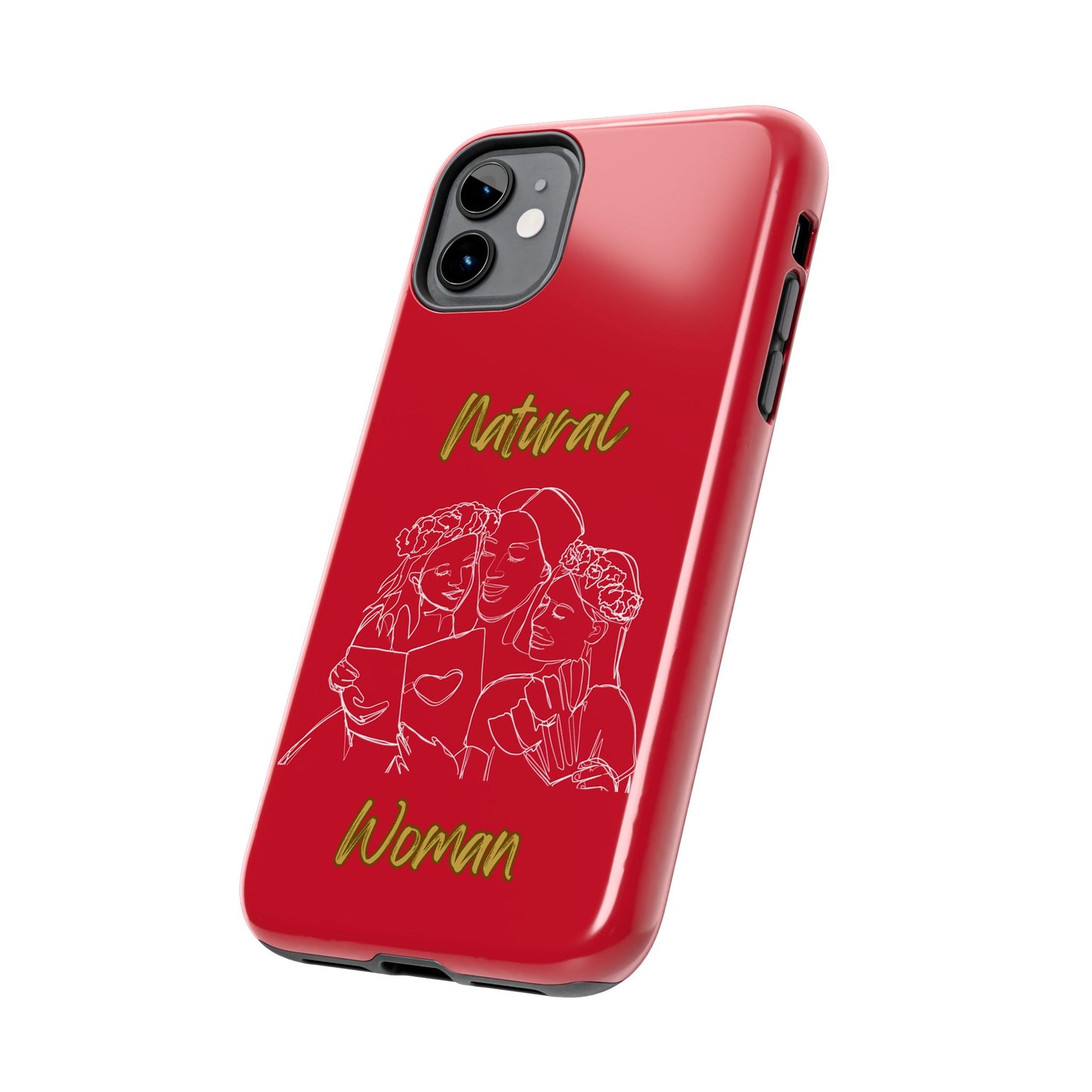 Natural Woman Me & My Girls (WL)Tough Phone Cases DARK RED