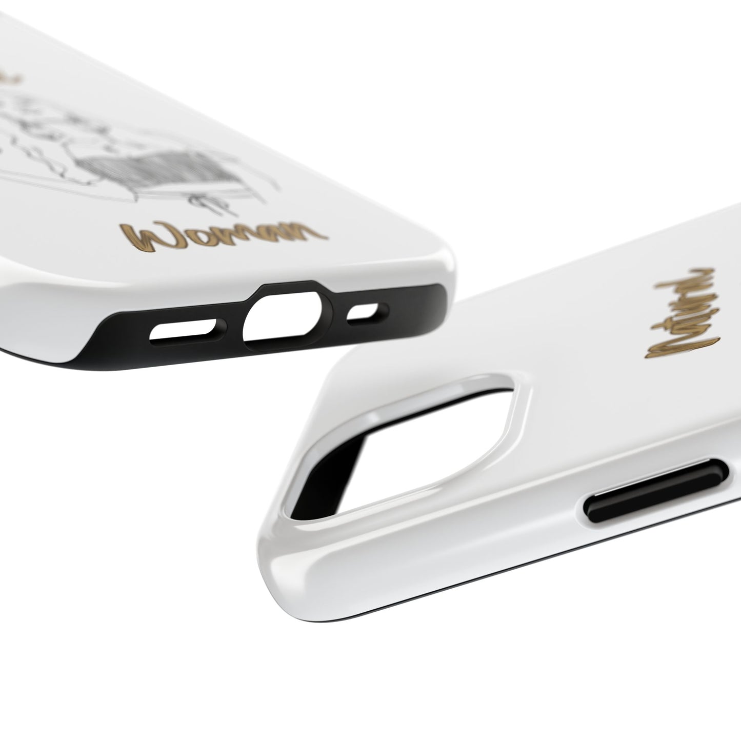 Natural Woman Thinking (BL)Tough Phone Cases WHITE