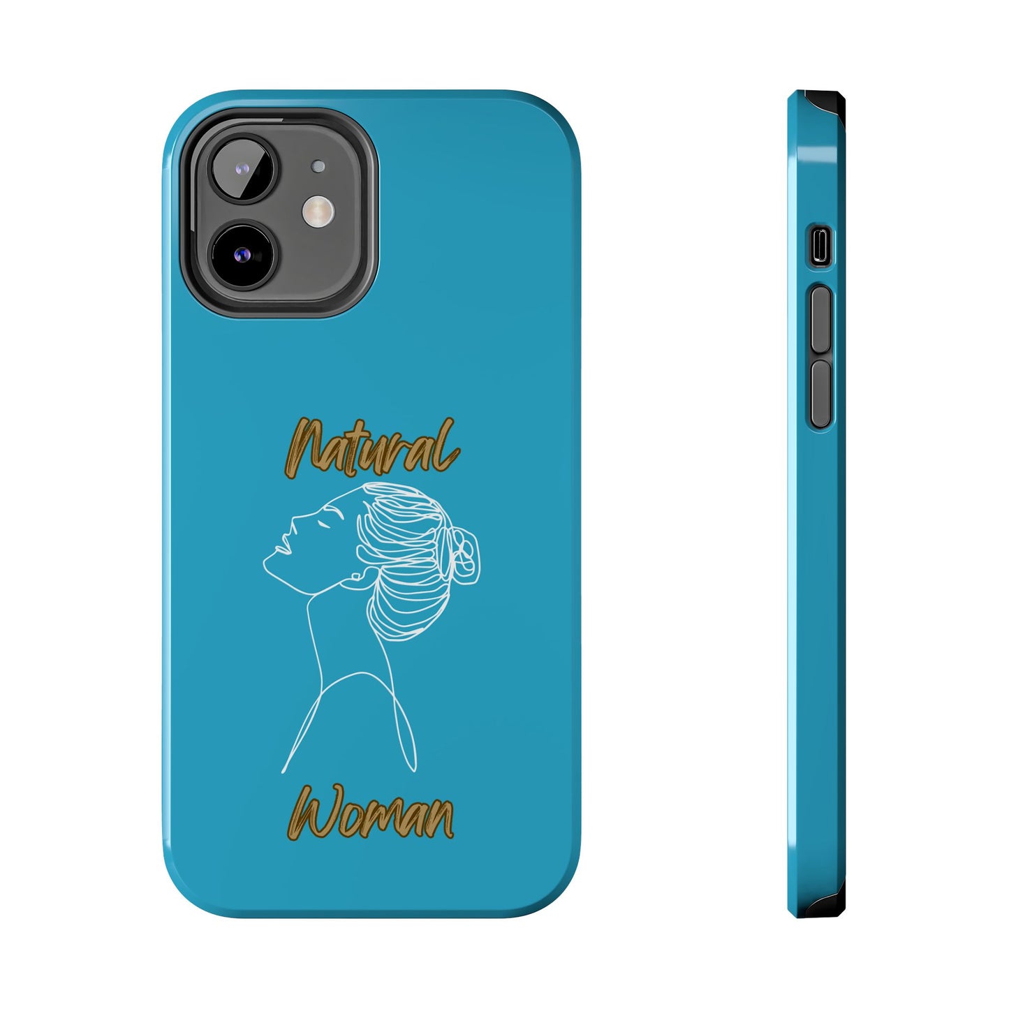 Natural Woman Wet Bun (WL) Tough Phone Cases TURQUOISE