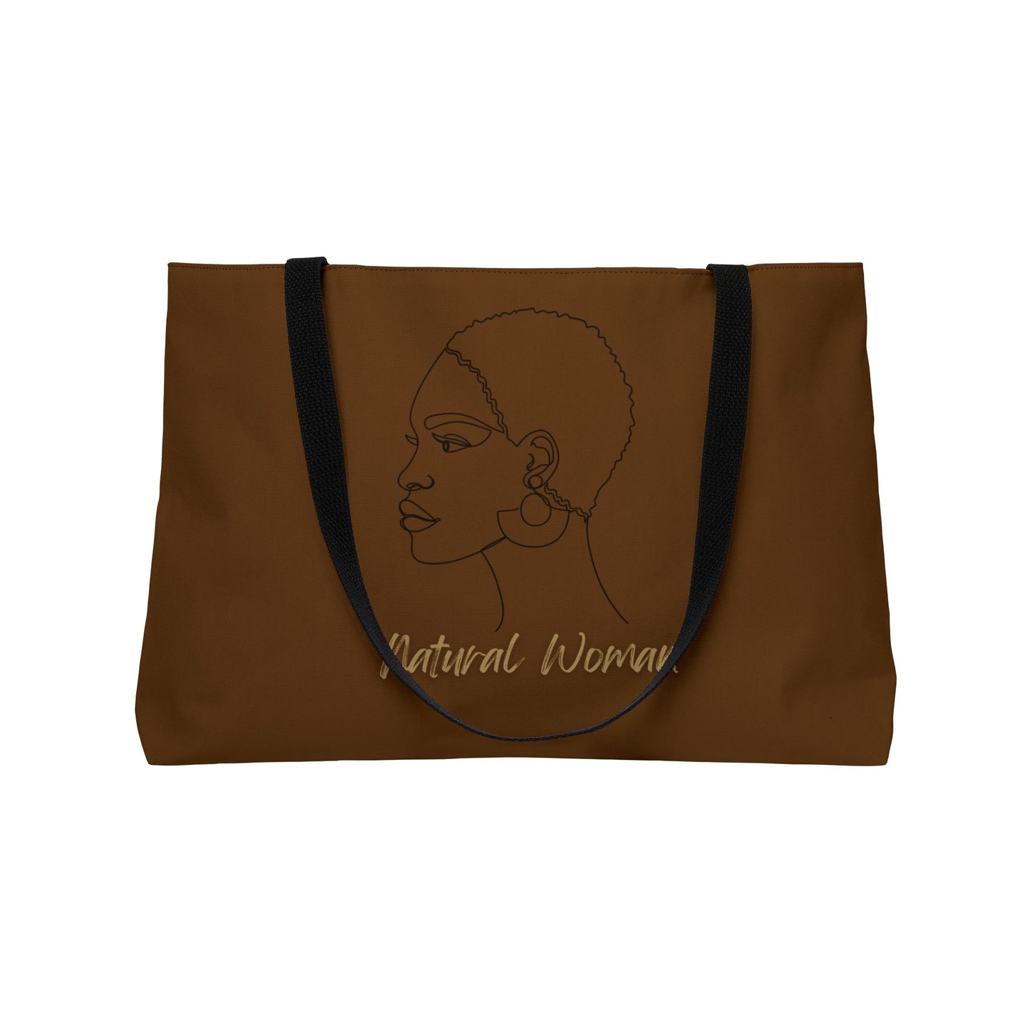 Natural Woman Finger Wave (BL) Weekender Tote Bag BROWN