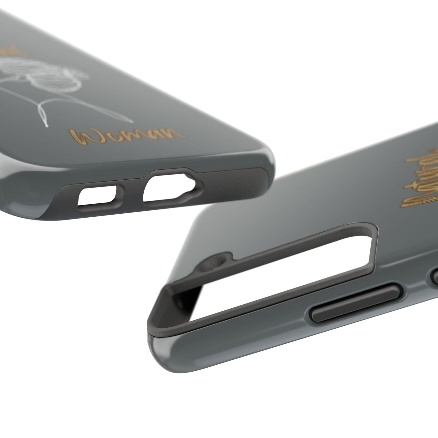 Natural Woman Wet Bun (WL) Tough Phone Cases DARK GREY