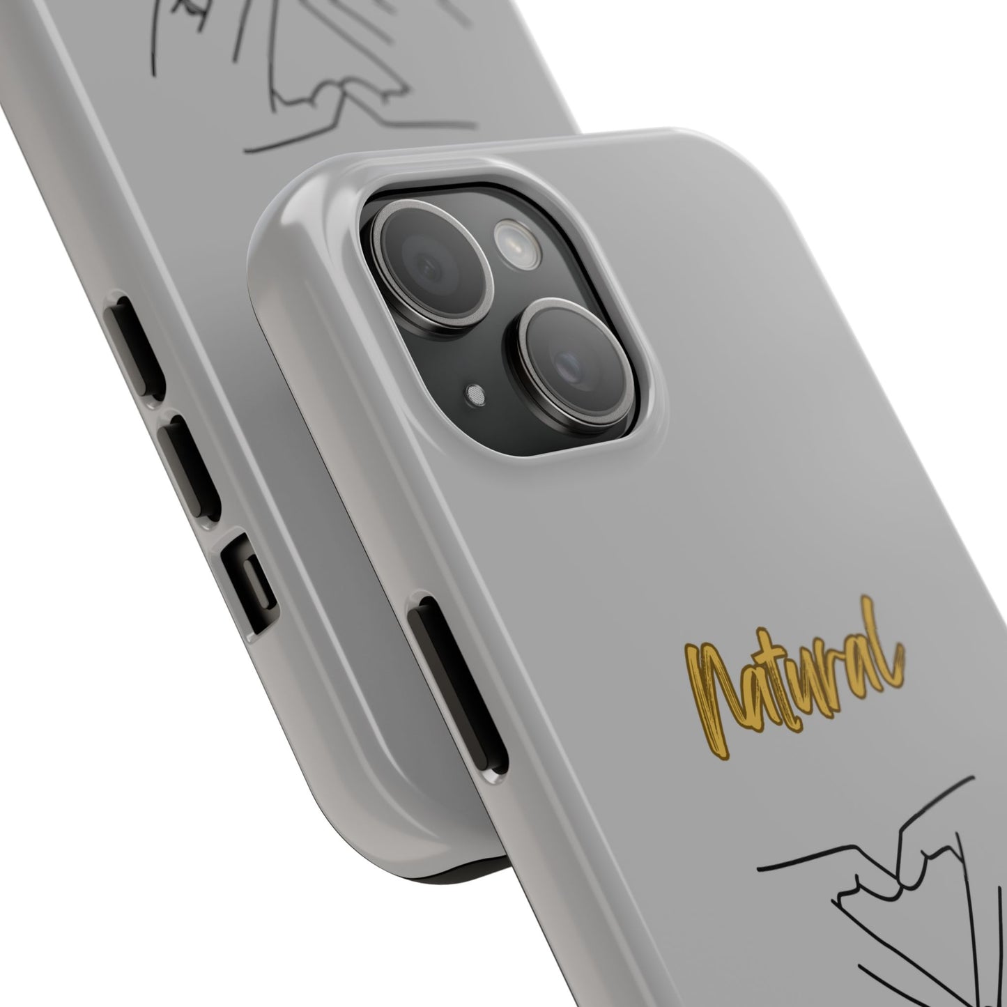 Natural Woman I Love You (BL)Tough Phone Cases LIGHT GREY