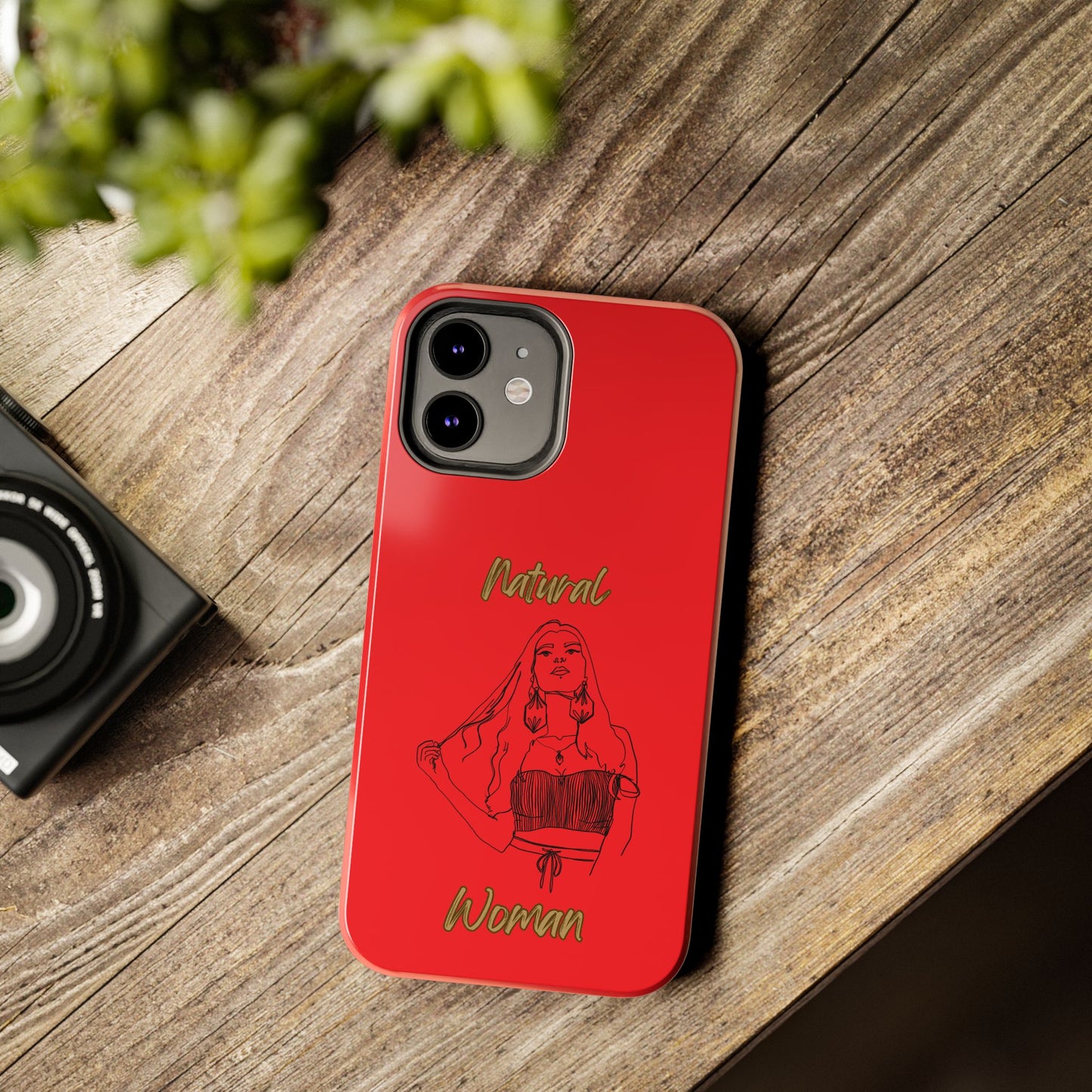 Natural Woman Thinking (BL)Tough Phone Cases RED