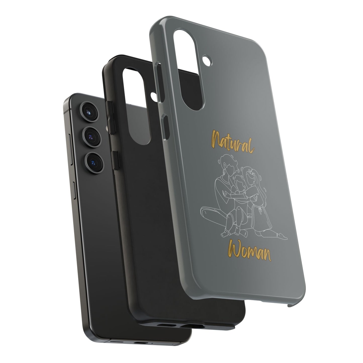 Natural Woman Bear Hugs (WL) Tough Phone Cases DARK GREY