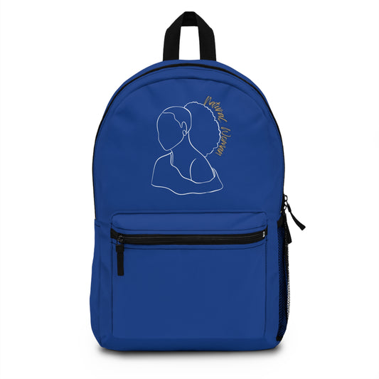 Natural Woman Behind Head Puff (WL) Backpack DARK BLUE