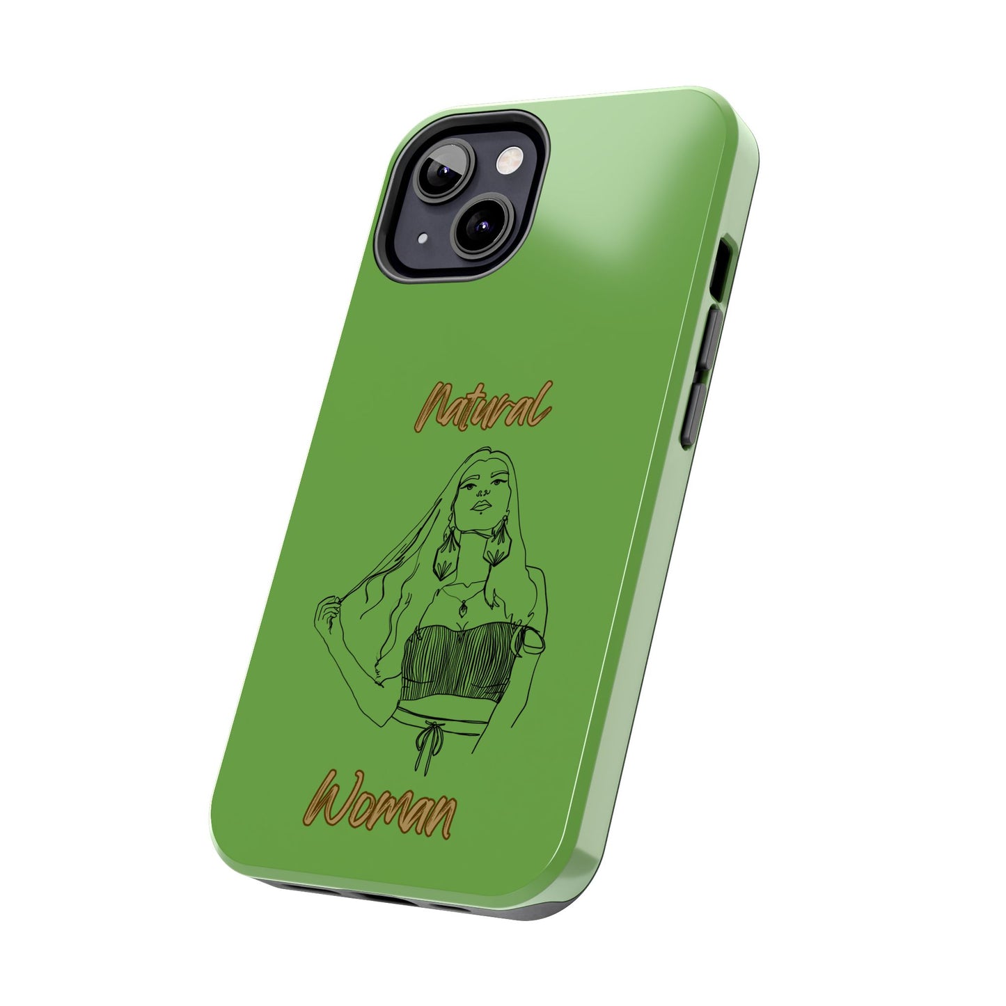 Natural Woman Thinking (BL)Tough Phone Cases GREEN