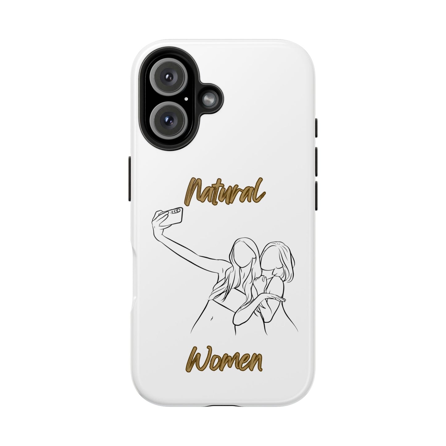 Natural Woman Friends Selfie (BL)Tough Phone Cases WHITE