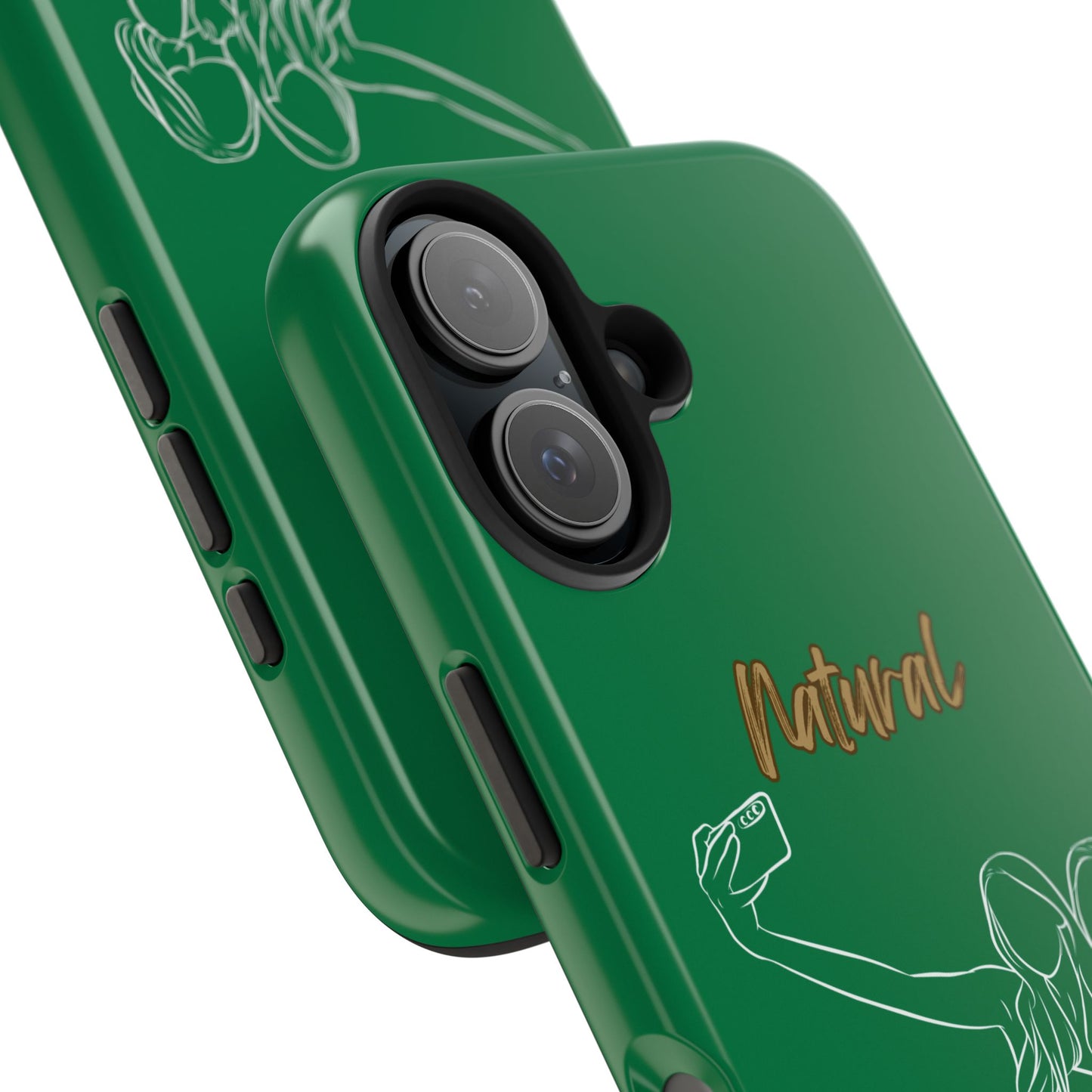 Natural Woman Friends Selfie (WL)Tough Phone Cases DARK GREEN