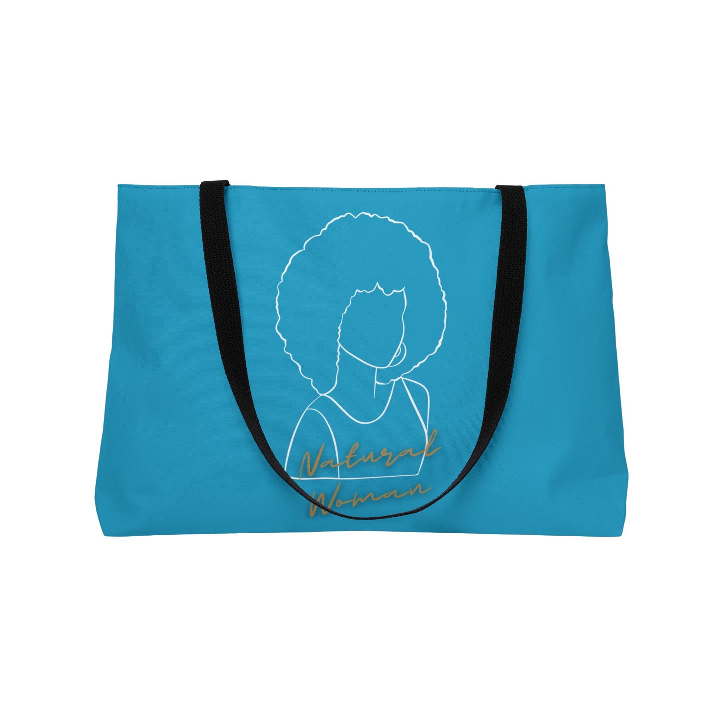 Natural Woman Afro (WL) Weekender Tote Bag TURQUOISE