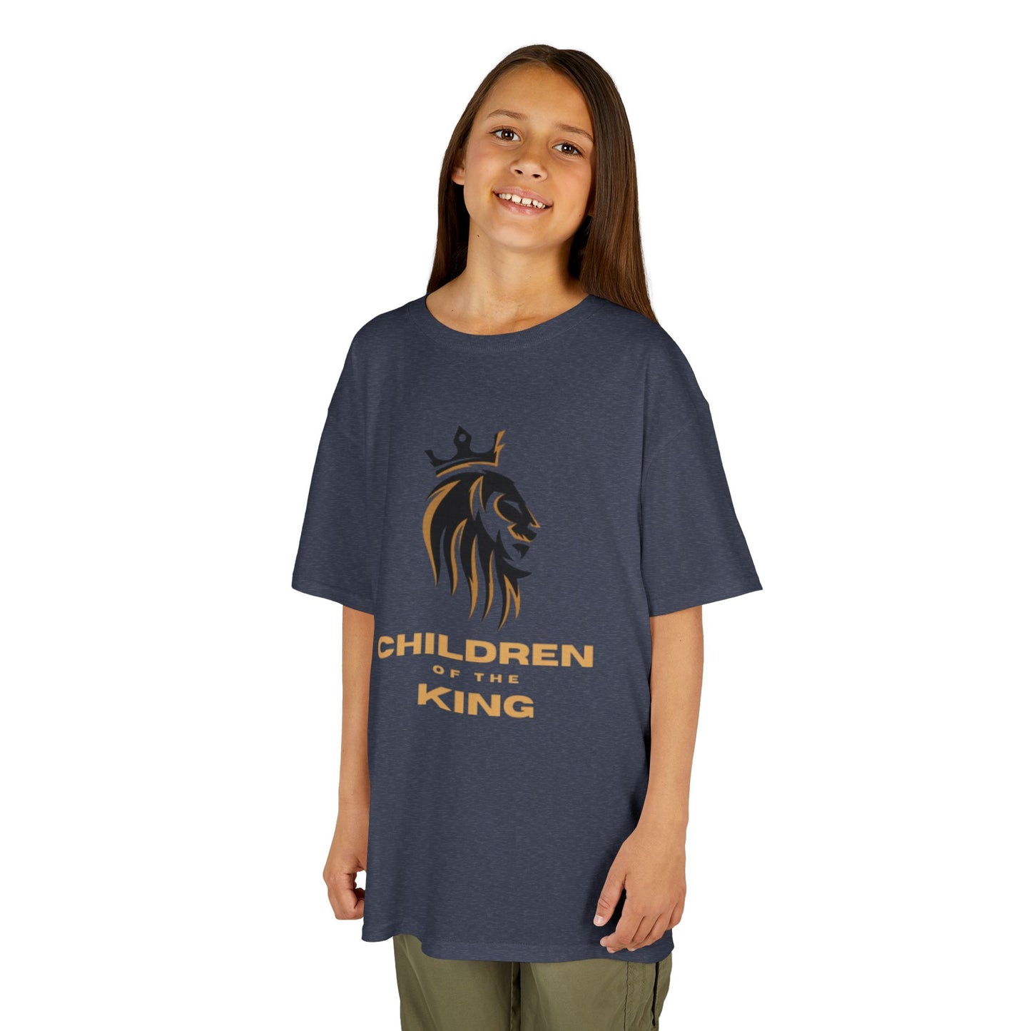 Children of the King Inspirational Kids Cotton T-Shirt (BL)