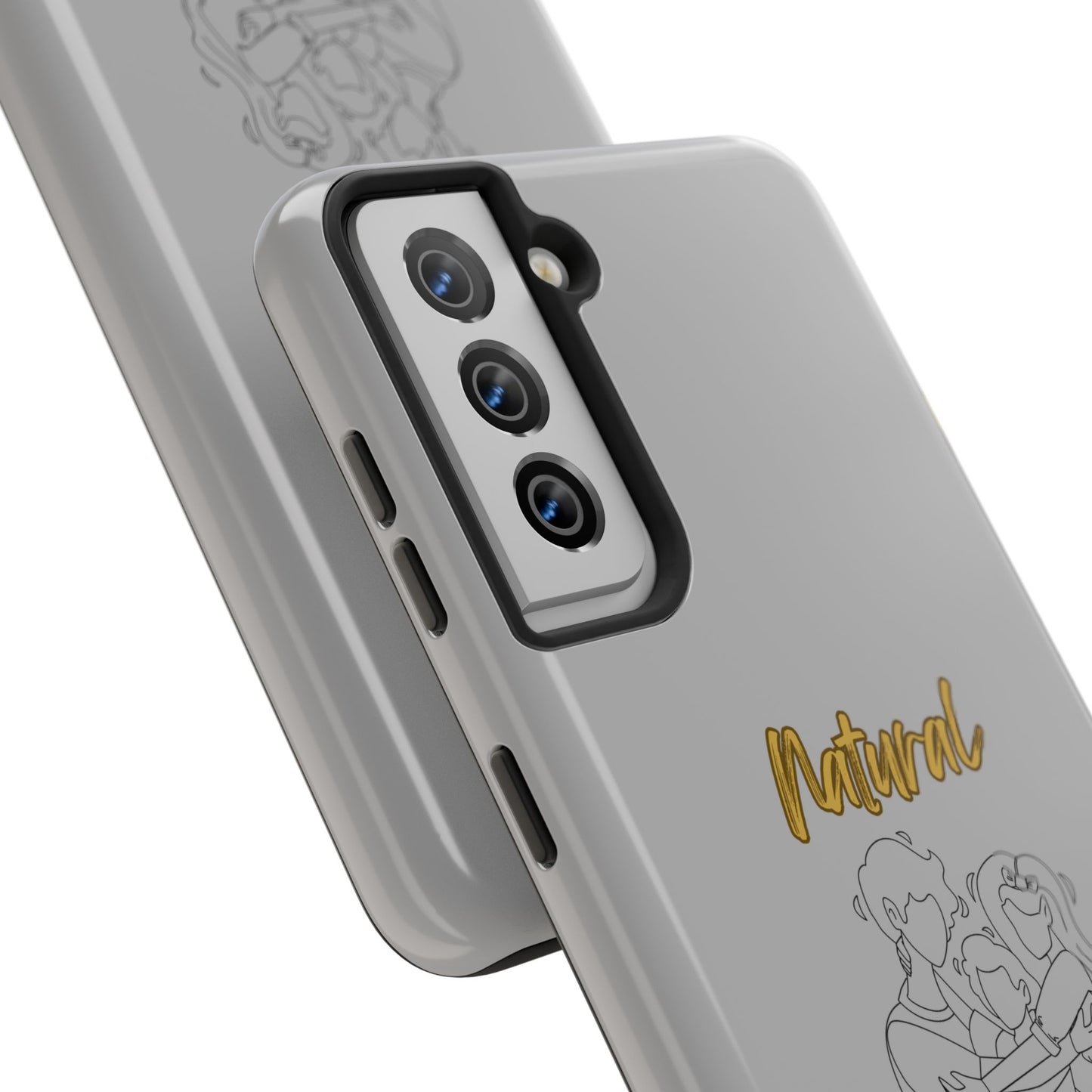 Natural Woman Bear Hugs (BL) Tough Phone Cases LIGHT GREY