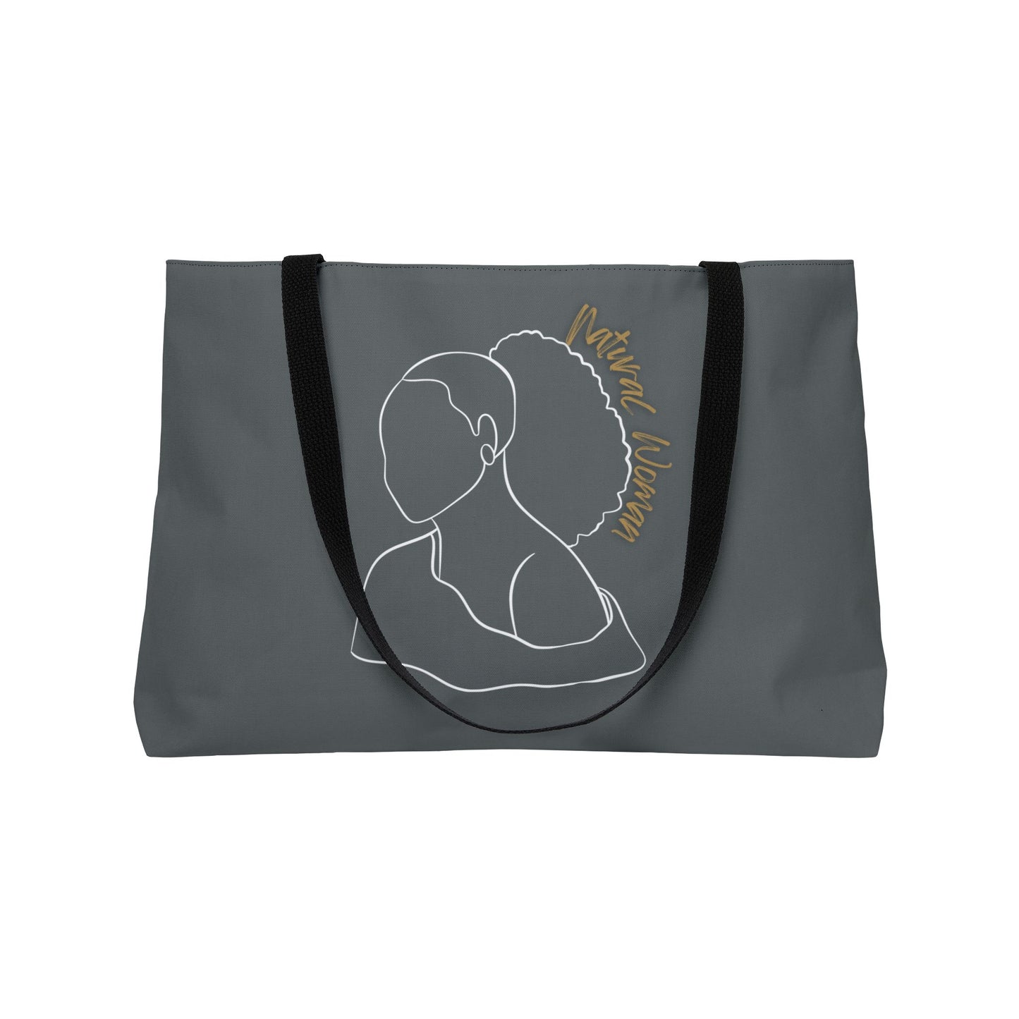 Natural Woman Behind Head (WL) Weekender Tote Bag DARK GREY