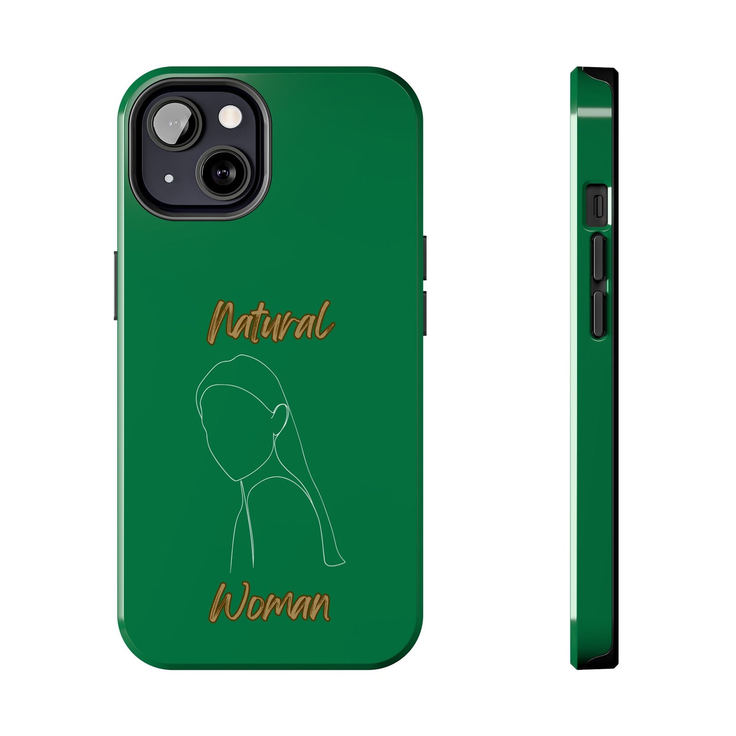 Natural Woman Tilted Look (WL) Tough Phone Cases DARK GREEN