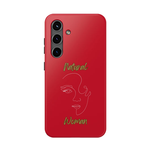 Natural Woman Looking (WL) Tough Phone Cases DARK RED