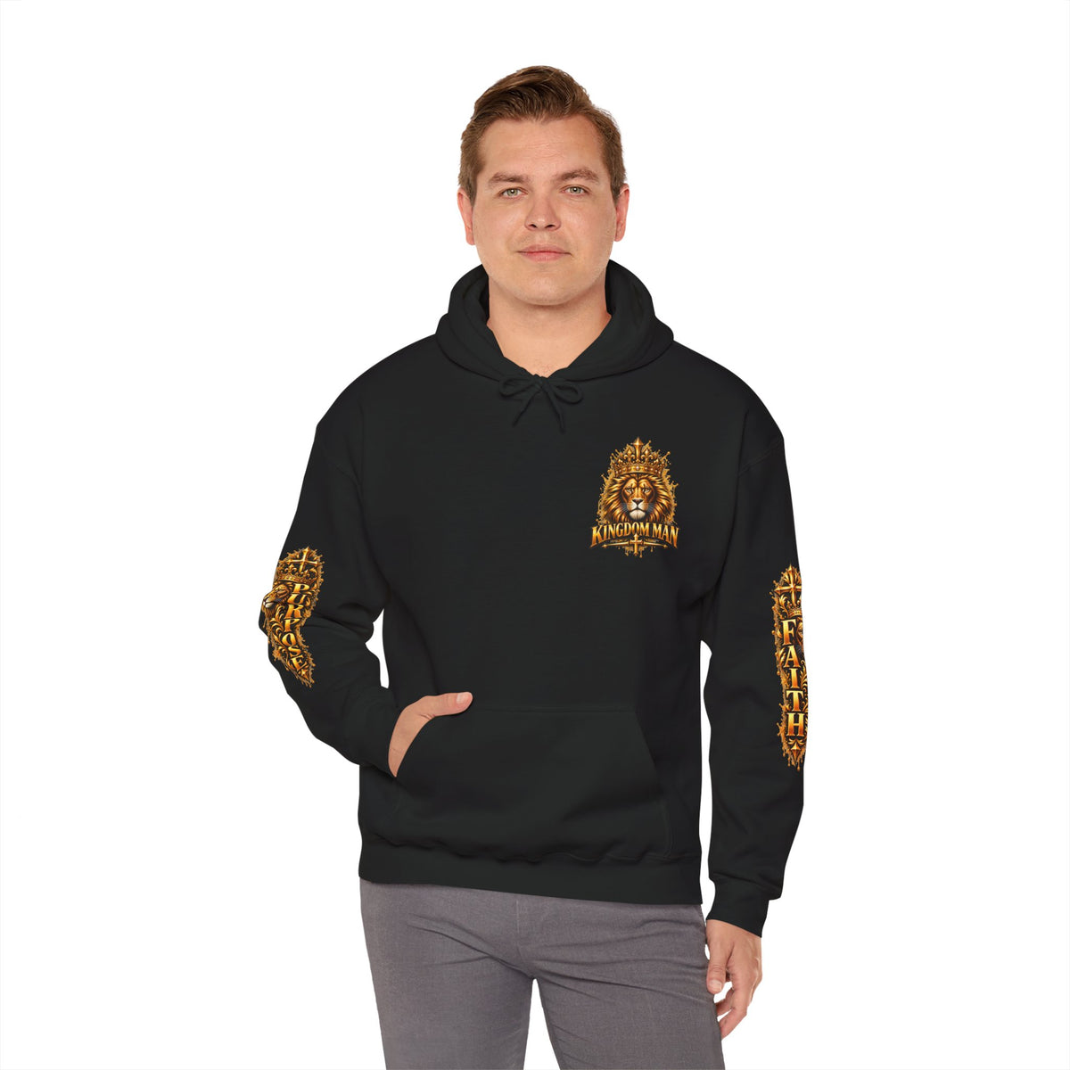KINGDOM MAN™ Crowned Lion Hoodie