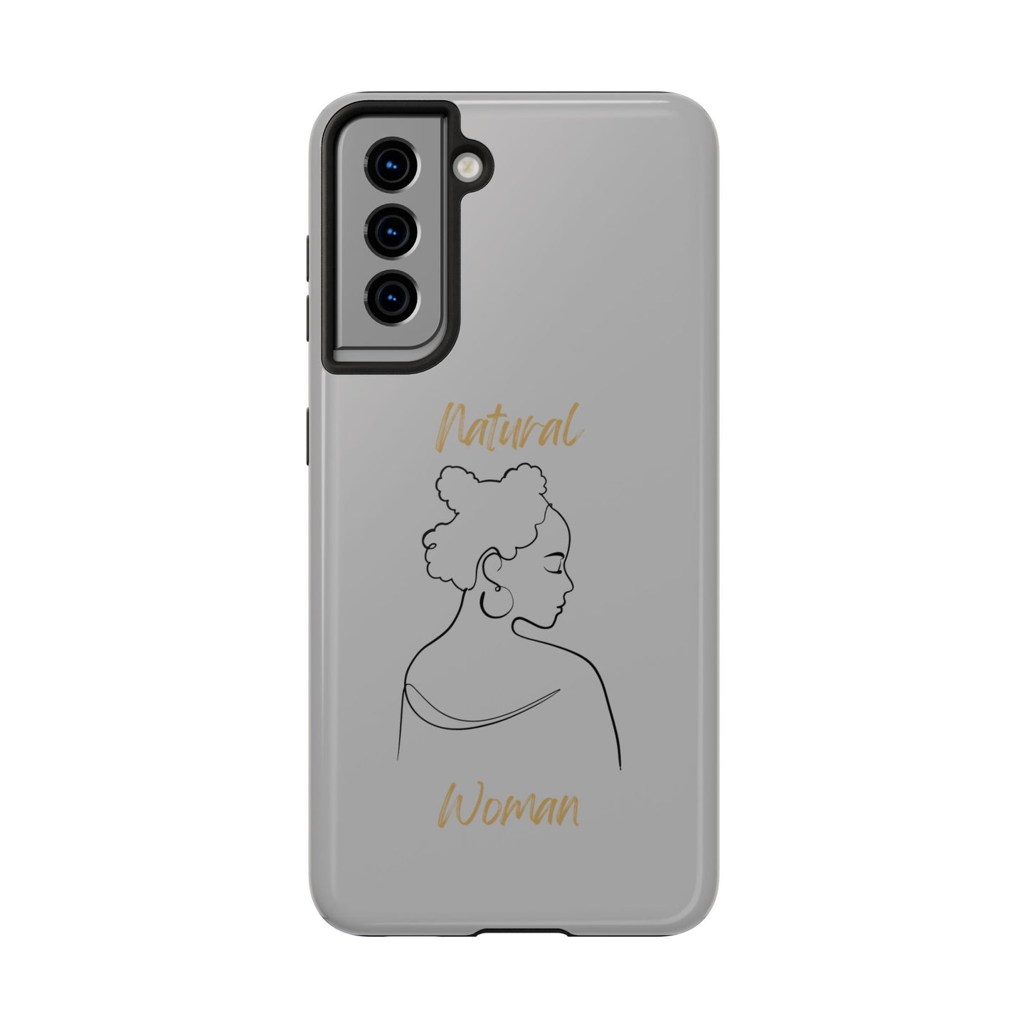 Natural Woman Twists (BL) Tough Phone Cases LIGHT GREY