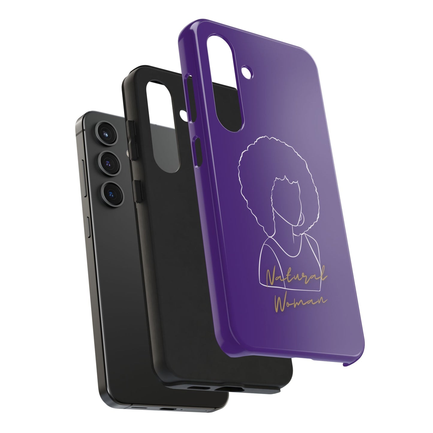 Natural Woman Afro (WL)Tough Phone Cases PURPLE