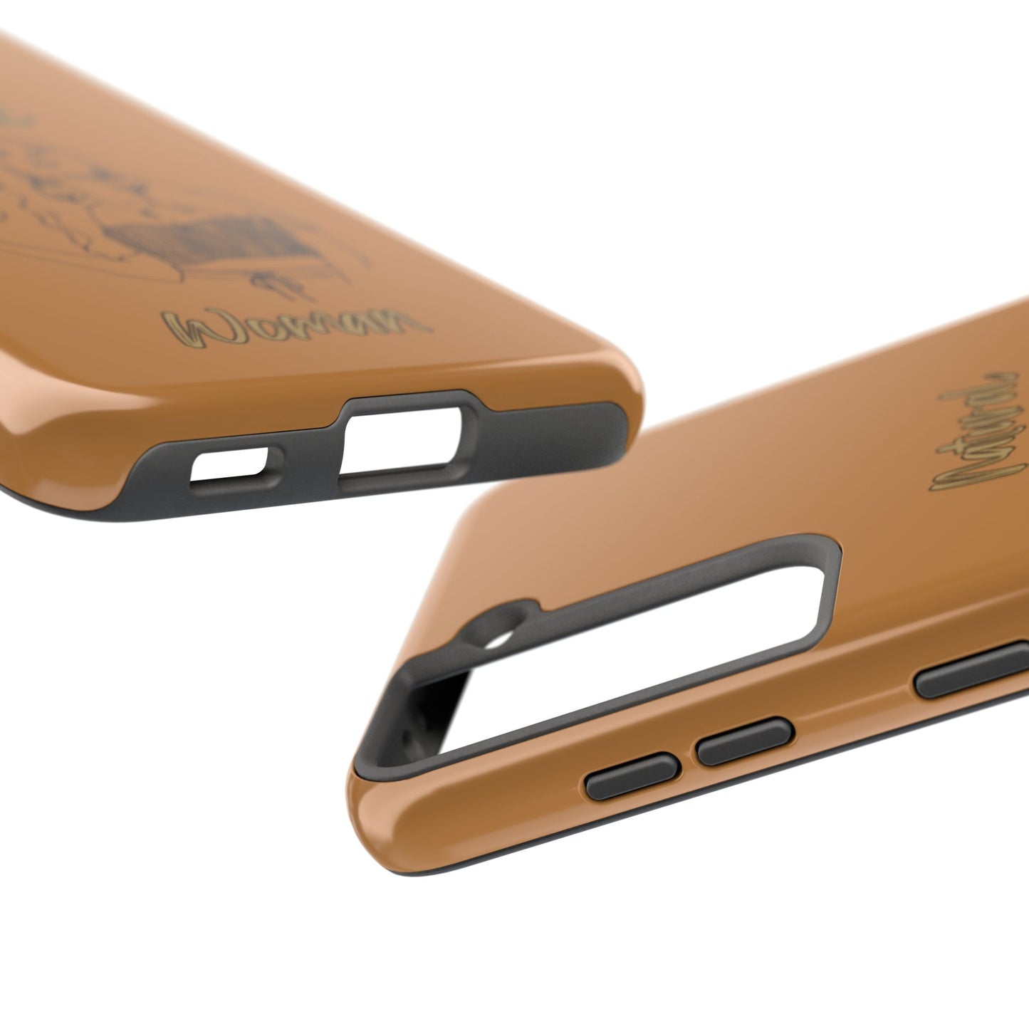 Natural Woman Thinking (BL)Tough Phone Cases LIGHT BROWN