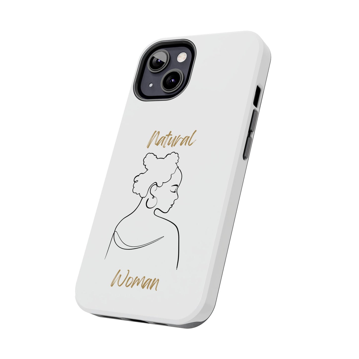 Natural Woman Twists (BL) Tough Phone Case WHITE