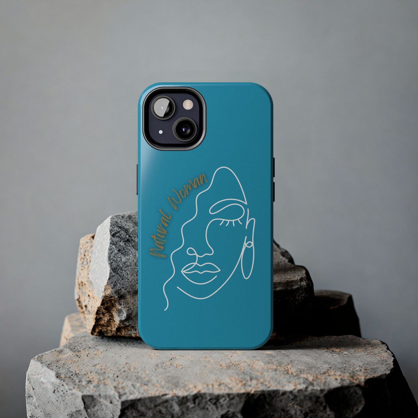 Natural Woman Half Face (WL)Tough Phone Case TURQUOISE