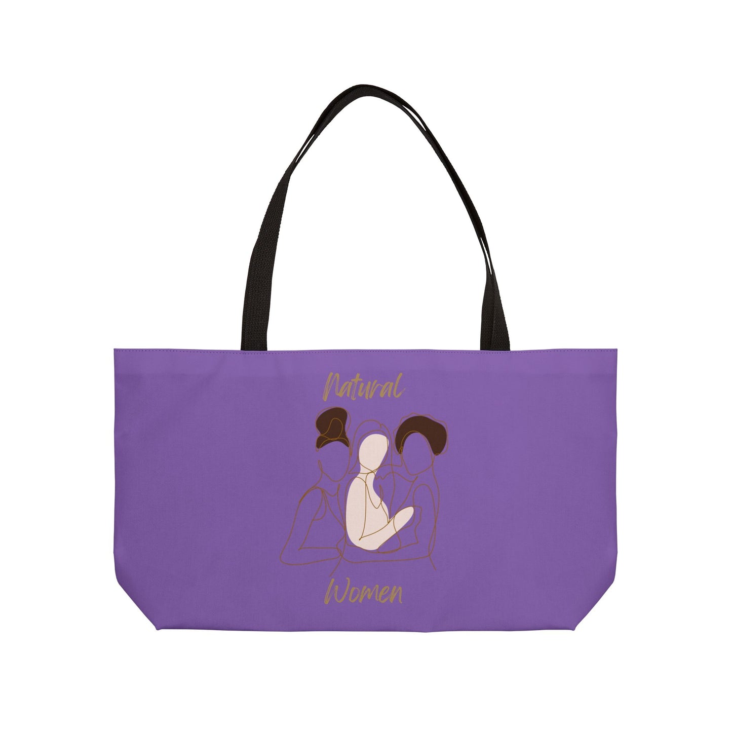 Natural Women Friends (BL) Weekender Tote Bag LIGHT PURPLE