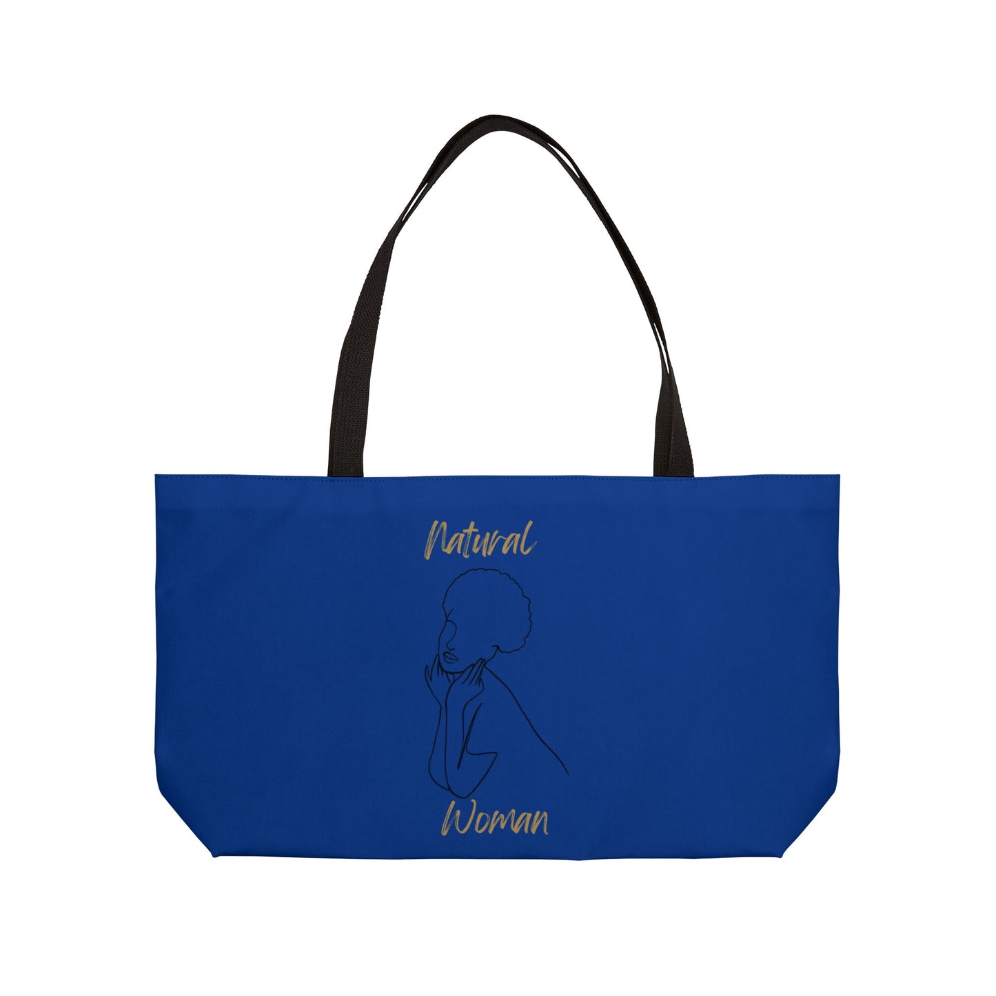 Natural Woman Cute Afro (BL) Weekender Tote Bag DARL BLUE