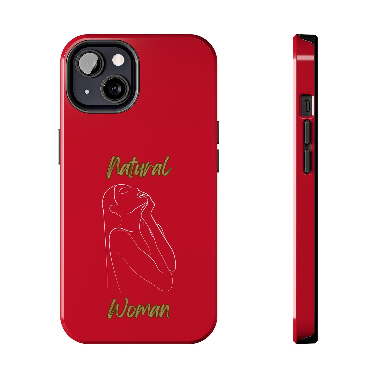 Natural Woman Thank You (WL) Tough Phone Cases DARK RED