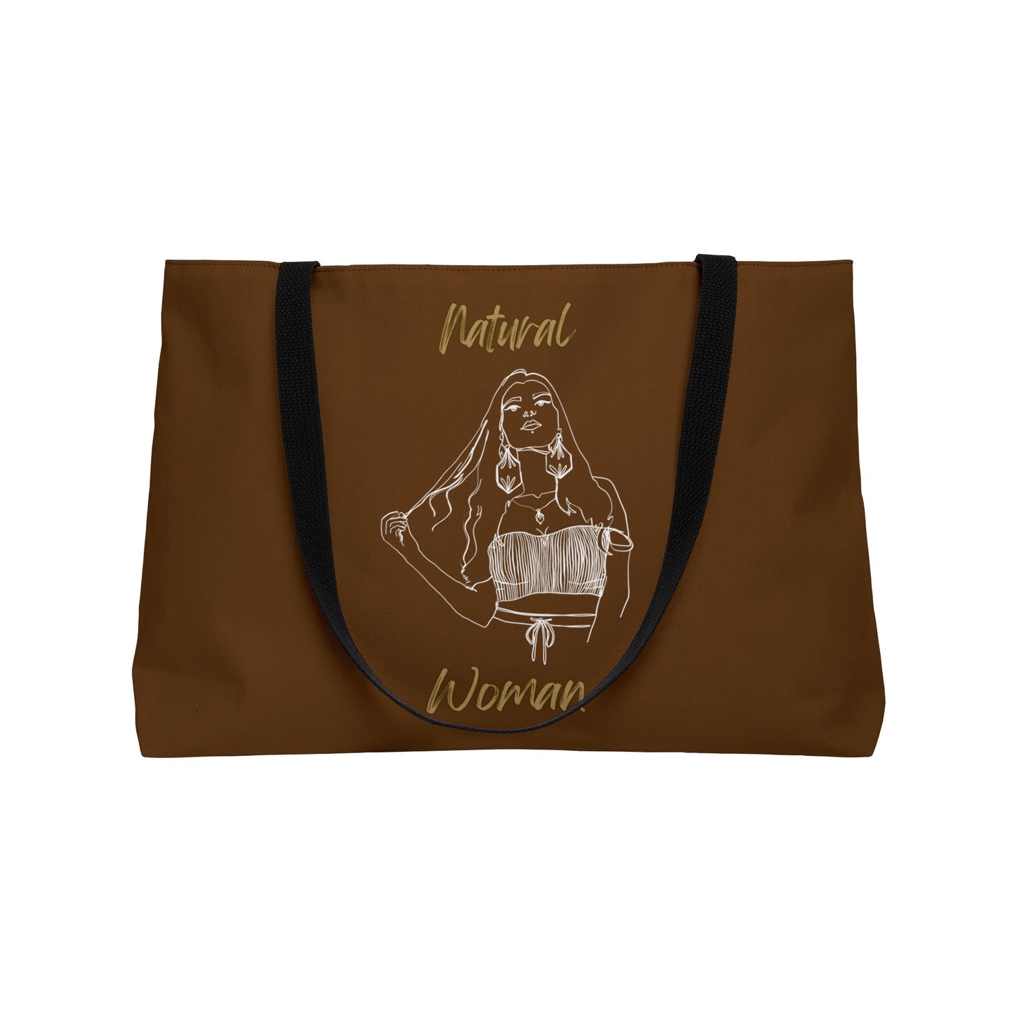 Natural Woman Thinking (WL) Weekender Tote Bag BROWN