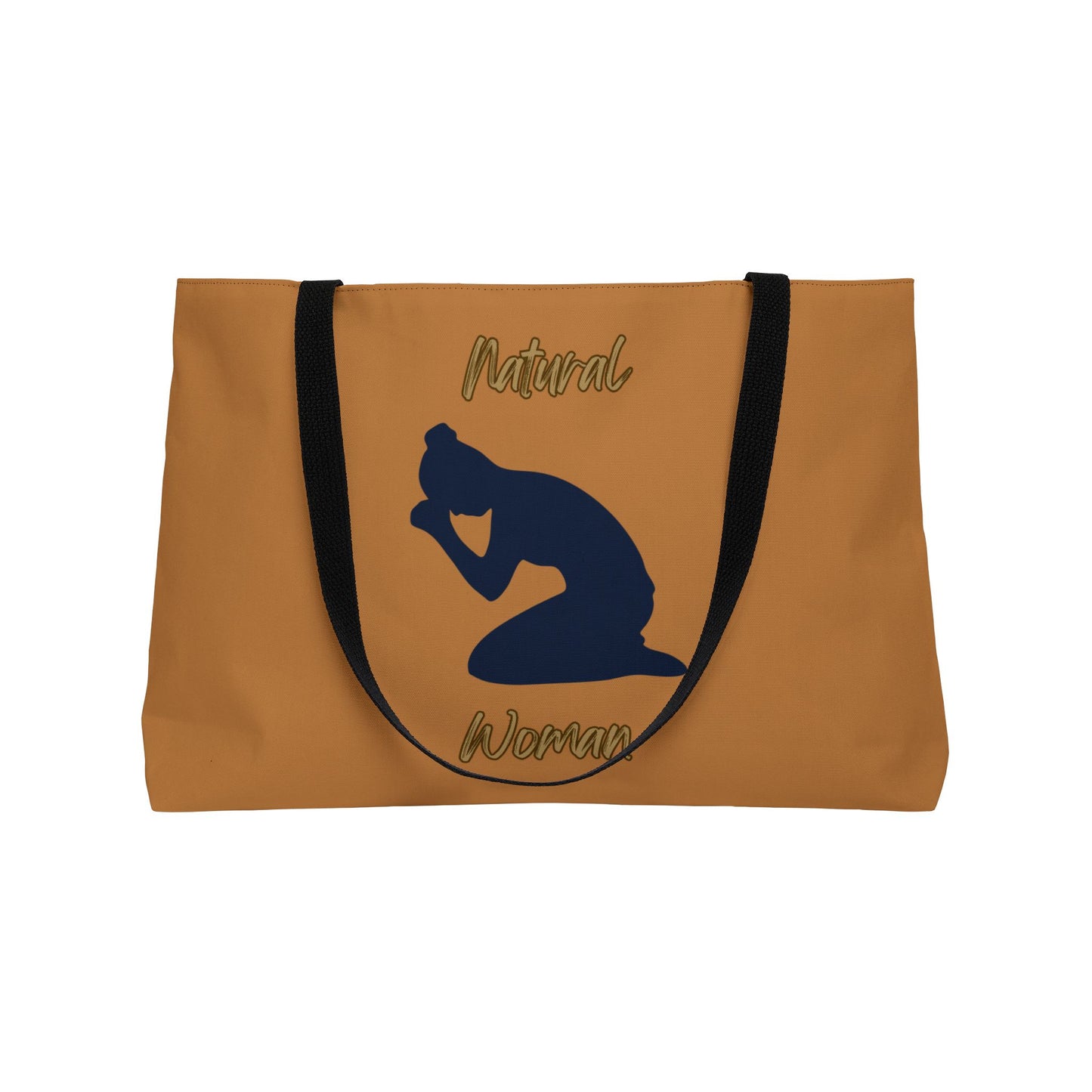 Natural Woman Pray (BL) Weekender Tote Bag LIGHT BROWN