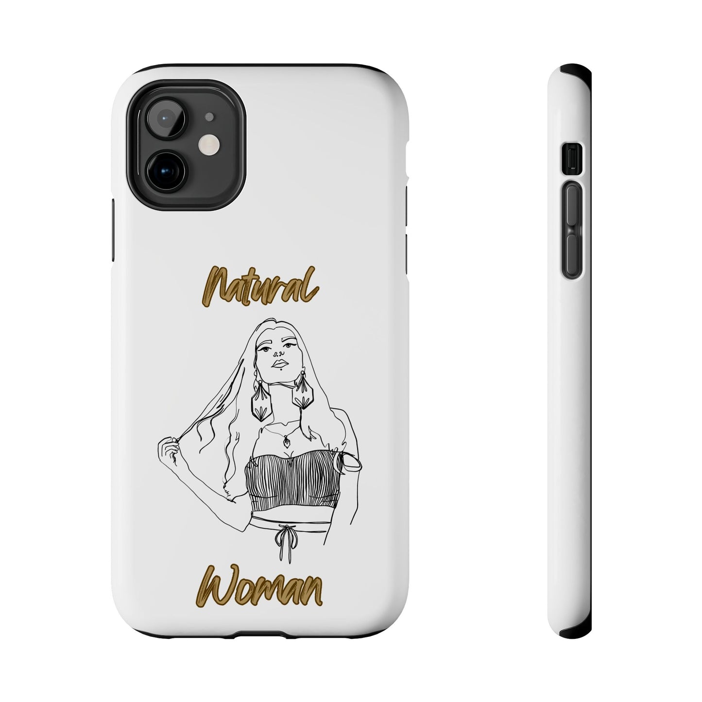 Natural Woman Thinking (BL)Tough Phone Cases WHITE